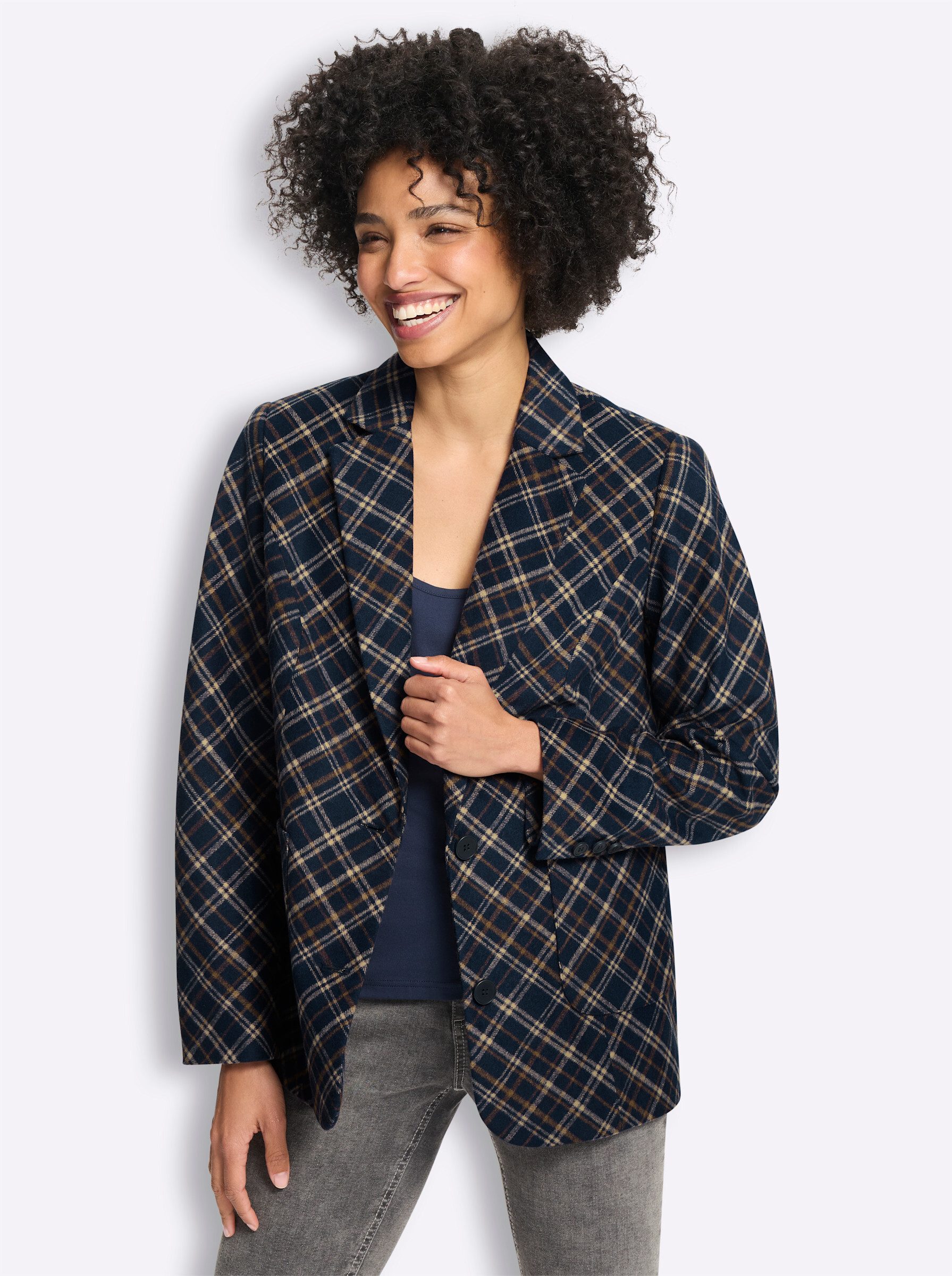 heine Blusenblazer Blazer Langarm