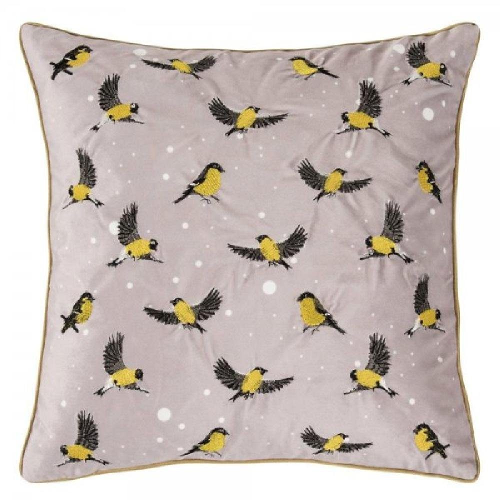 PAD Kissenhülle Kissenhülle Maise Light Grey Vögel (45x45cm)