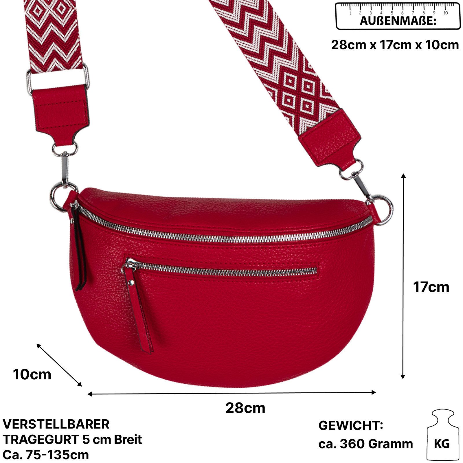 EAAKIE Gürteltasche Bauchtasche Umhängetasche Crossbody-Bag Kunstleder günstig online kaufen