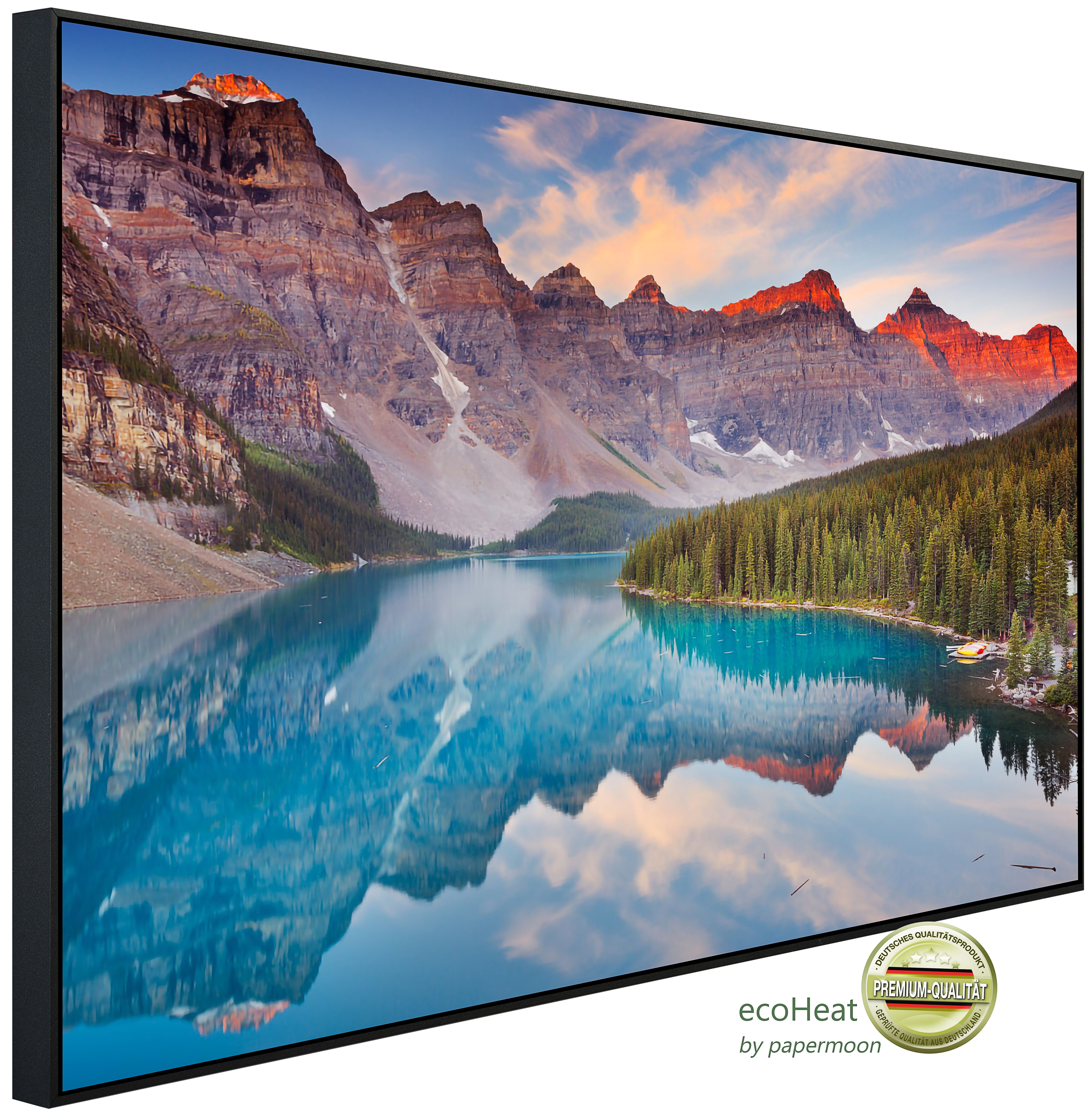 Papermoon Infrarotheizung INFRAROT-BILD-HEIZUNG, Moraine Lake Sunrise, TÜV-Rheinland/GS zertifiziert, angenehme Strahlungswärme