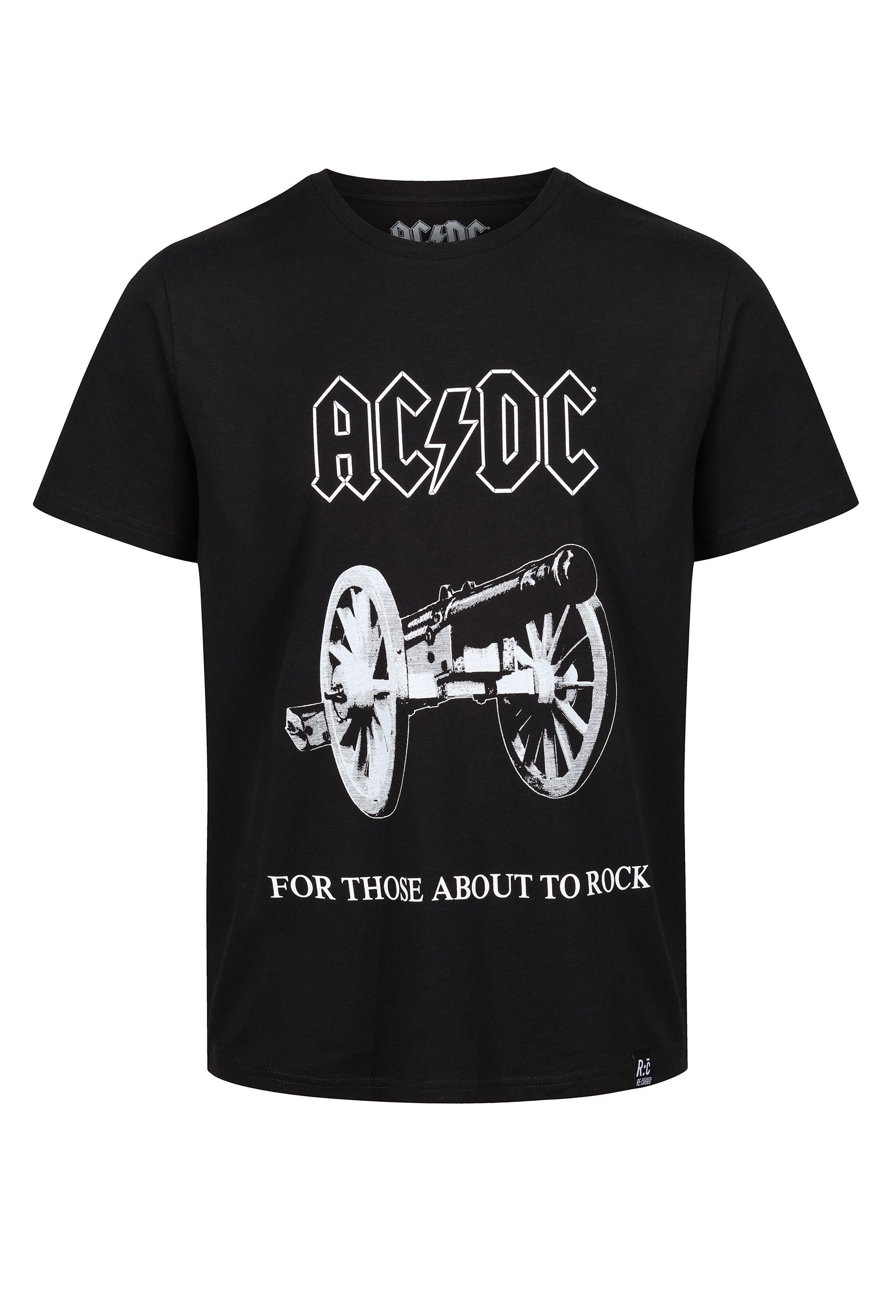 T-Shirt About Rock' ACDC GOTS Those Schwarz 'For Bio-Baumwolle Recovered zertifizierte