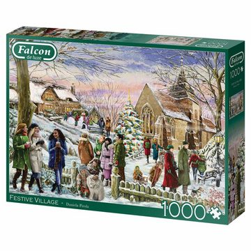 Jumbo Spiele Puzzle Falcon Festive Village 1000 Teile, 1000 Puzzleteile