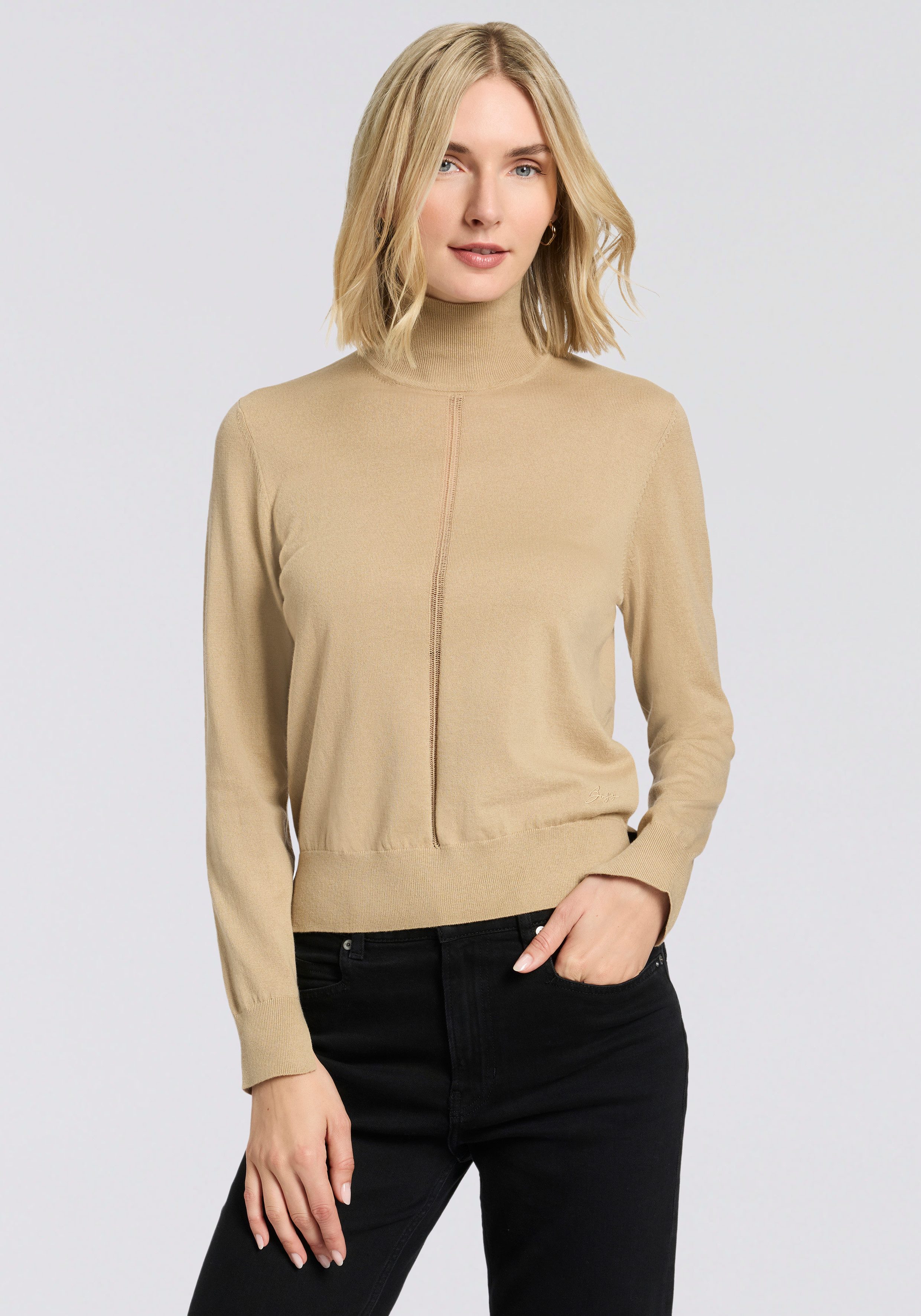 BOSS ORANGE Rollkragenpullover Faghettini Premium Damenmode aus softer Woll günstig online kaufen