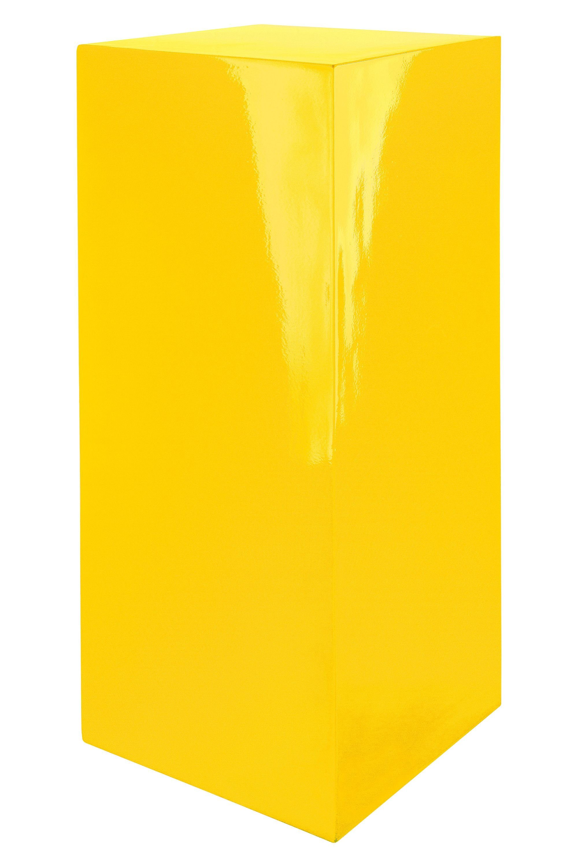 Solid GILDE Blumentopf - x B. H. Säule - gelb 100cm GILDE 27cm