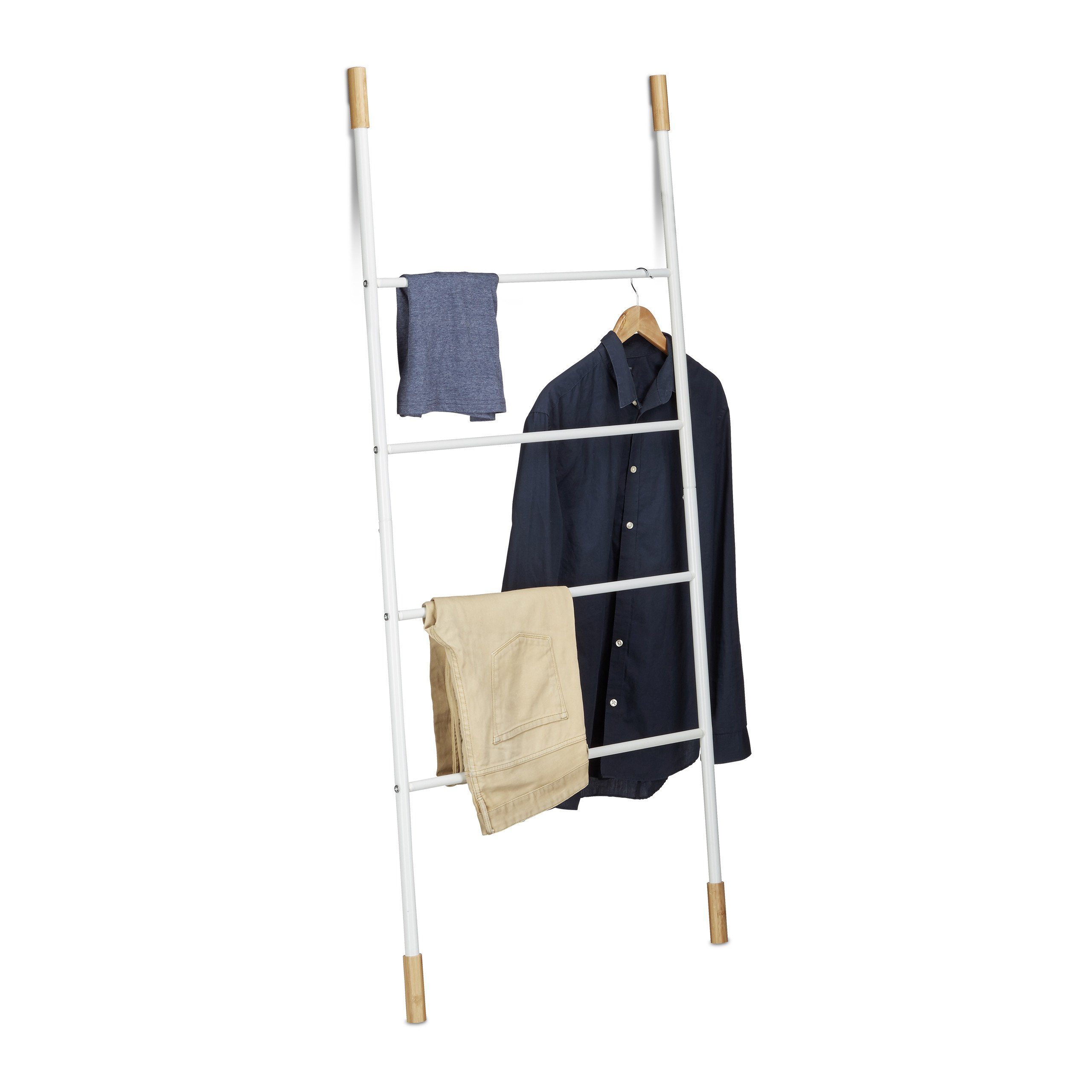 relaxdays Handtuchleiter weiß günstig online kaufen
