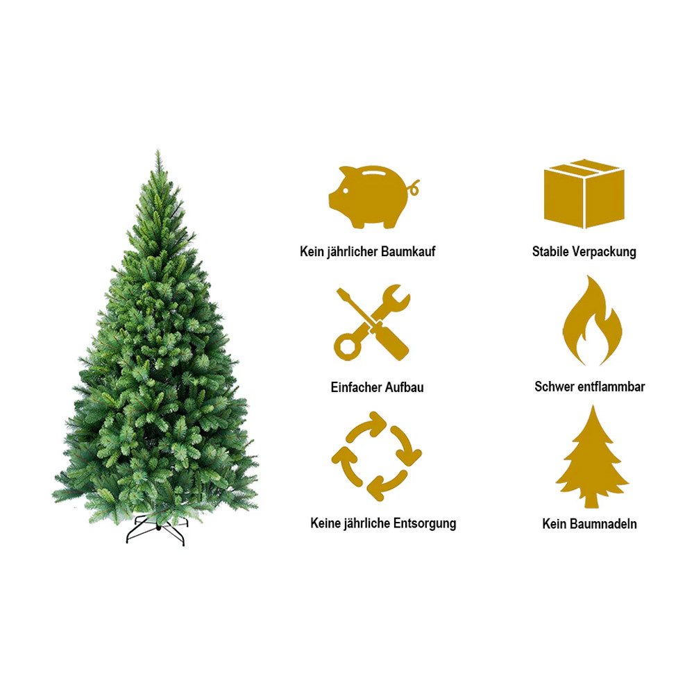 RS Trade Künstlicher Weihnachtsbaum Weihnachtsbaum „Colorado-Mix“ PVC 1101