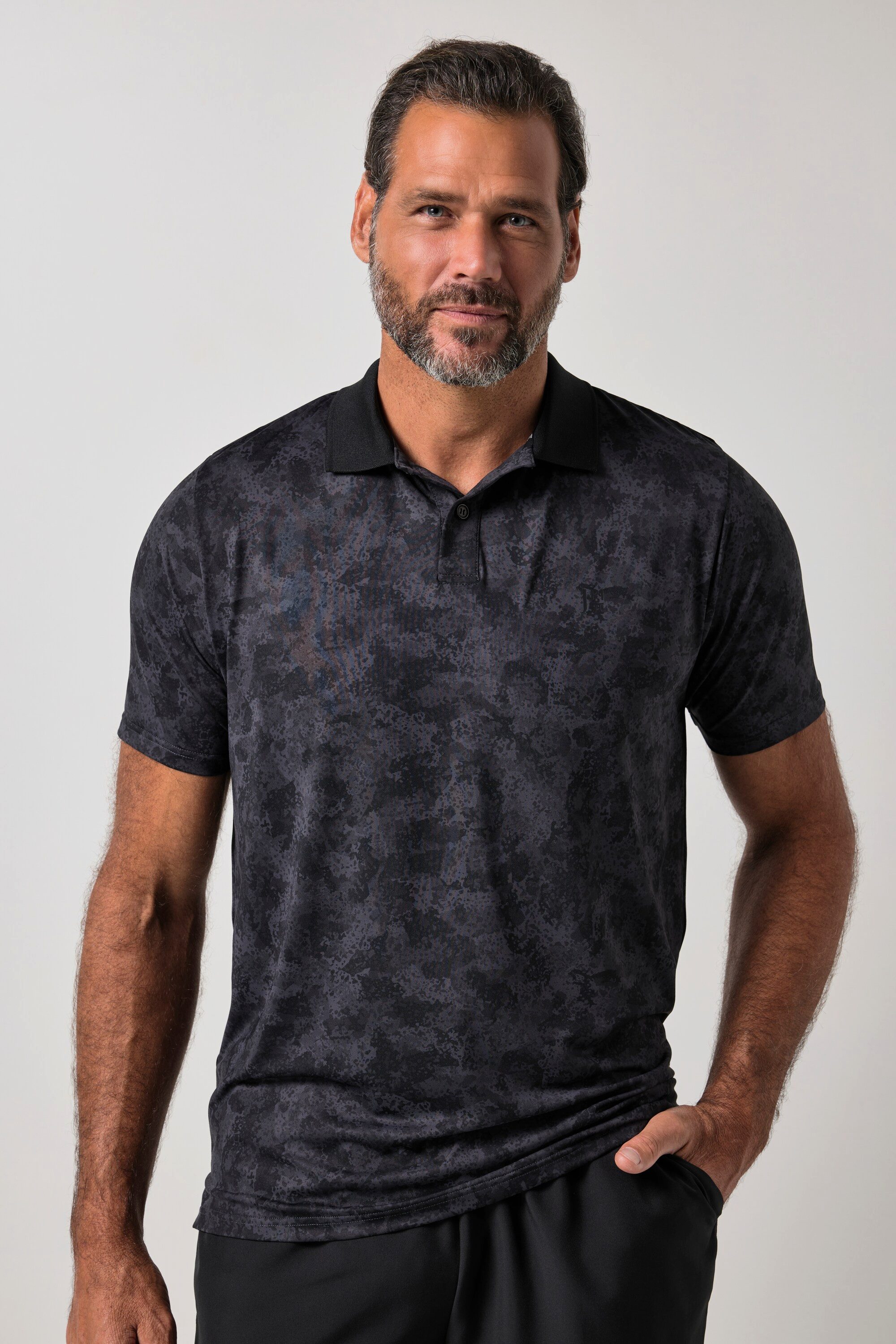 JP1880 Poloshirt Poloshirt Golf Halbarm Alloverprint QuickDry