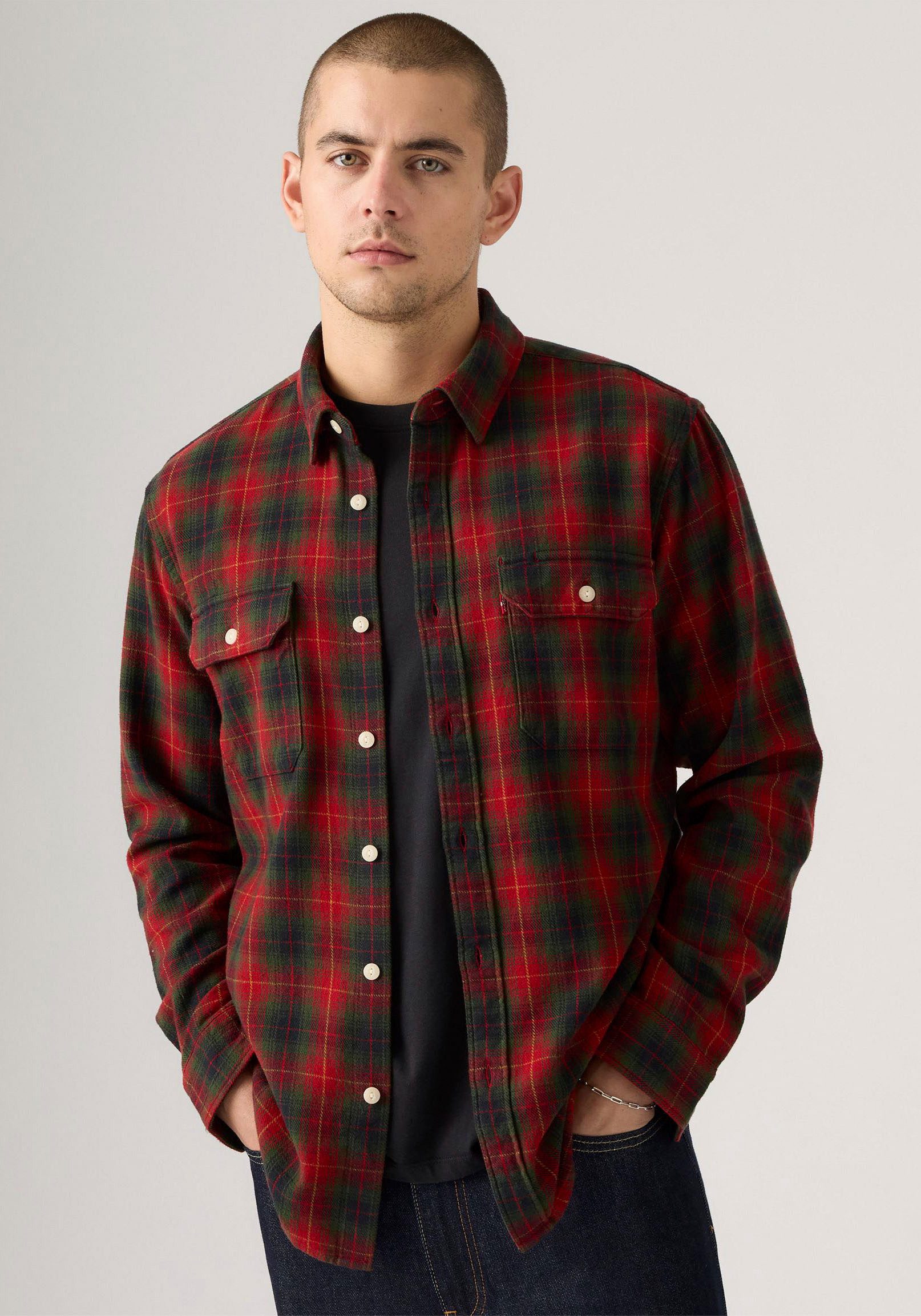 Levi's® Flanellhemd JACKSON WORKER mit durchgehender günstig online kaufen