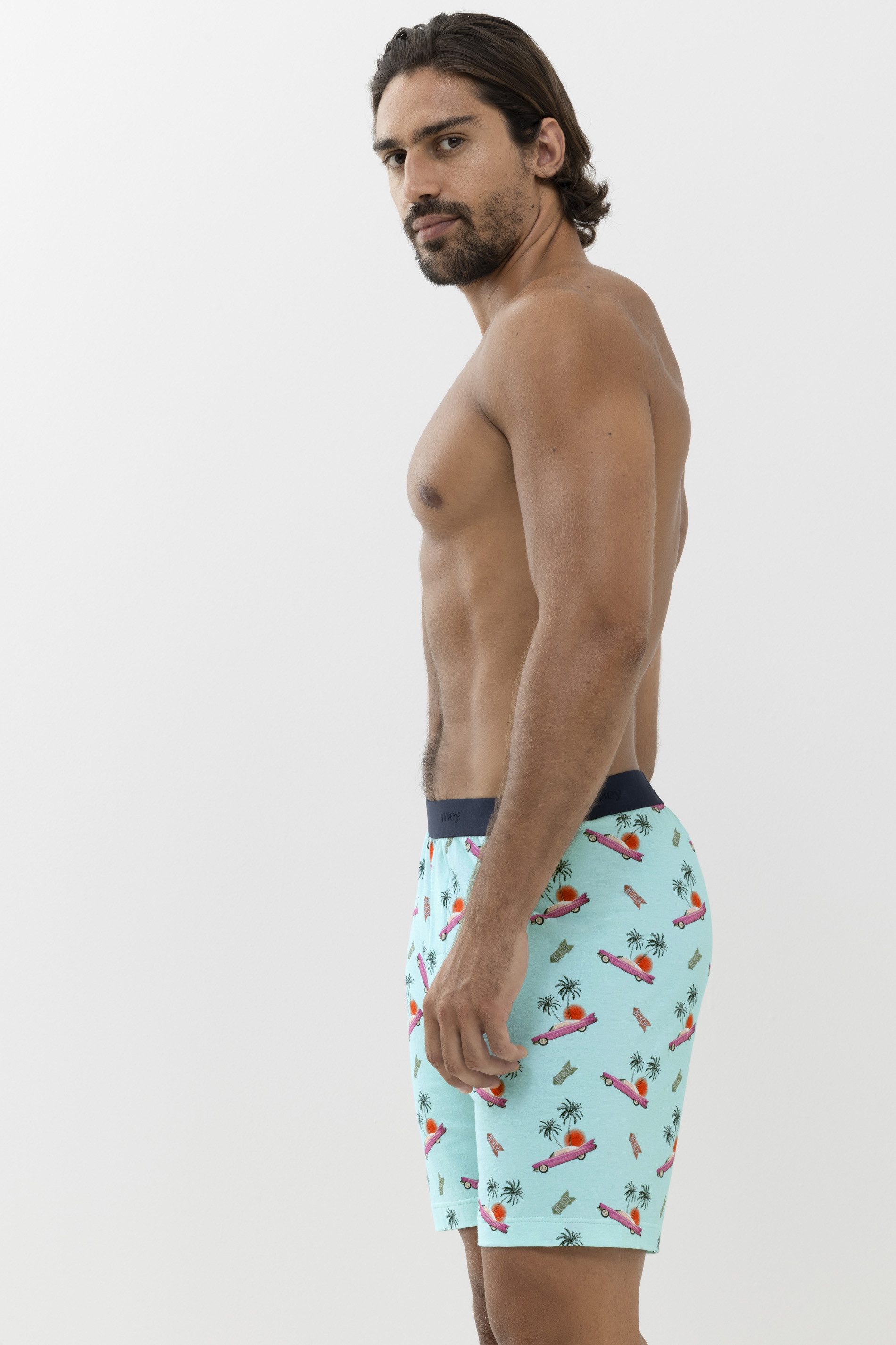 Mey Schlafhose Mey Herren Hose kurz Serie RE:THINK Cadillac (1-tlg)