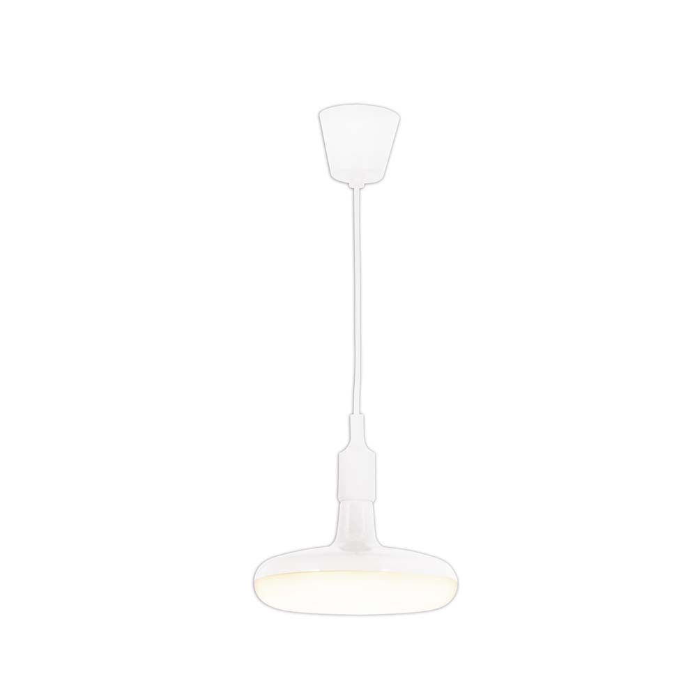 näve LED-Hängeleuchte, LED-Leuchtmittel fest verbaut, Warmweiß, Hängelampe Pendelleuchte Wohnzimmerlampe rund Küchenlampe weiß LED H