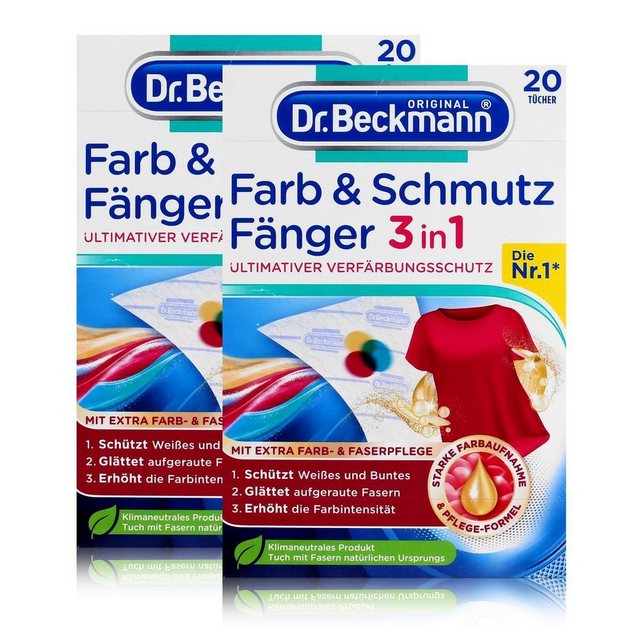 Dr. Beckmann Dr. Beckmann Farb & Schmutz Fänger mit Farbfang-Molekülen 20 Tücher (2 Reinigungstücher