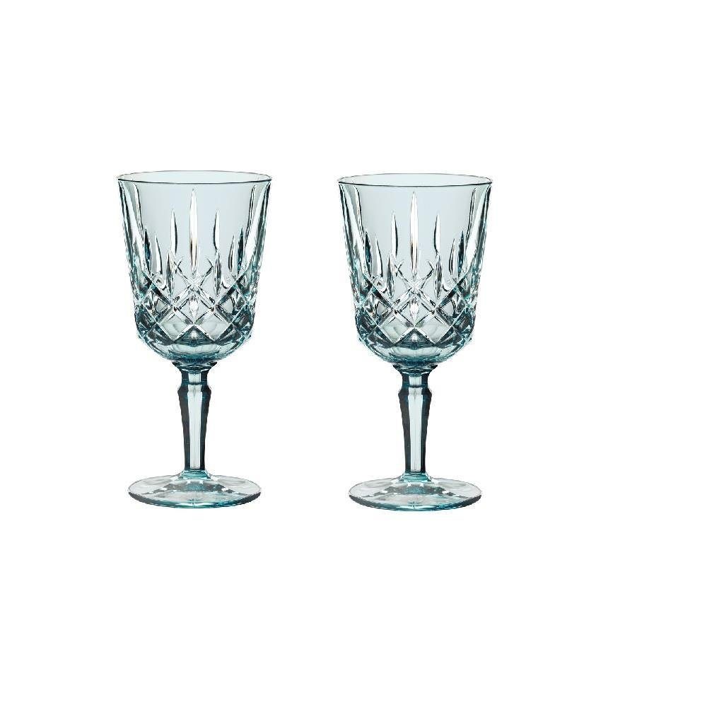 Nachtmann Weinglas Nachtmann Noblesse Colors Cocktail/Weinglas Aqua 2er Set, Glas