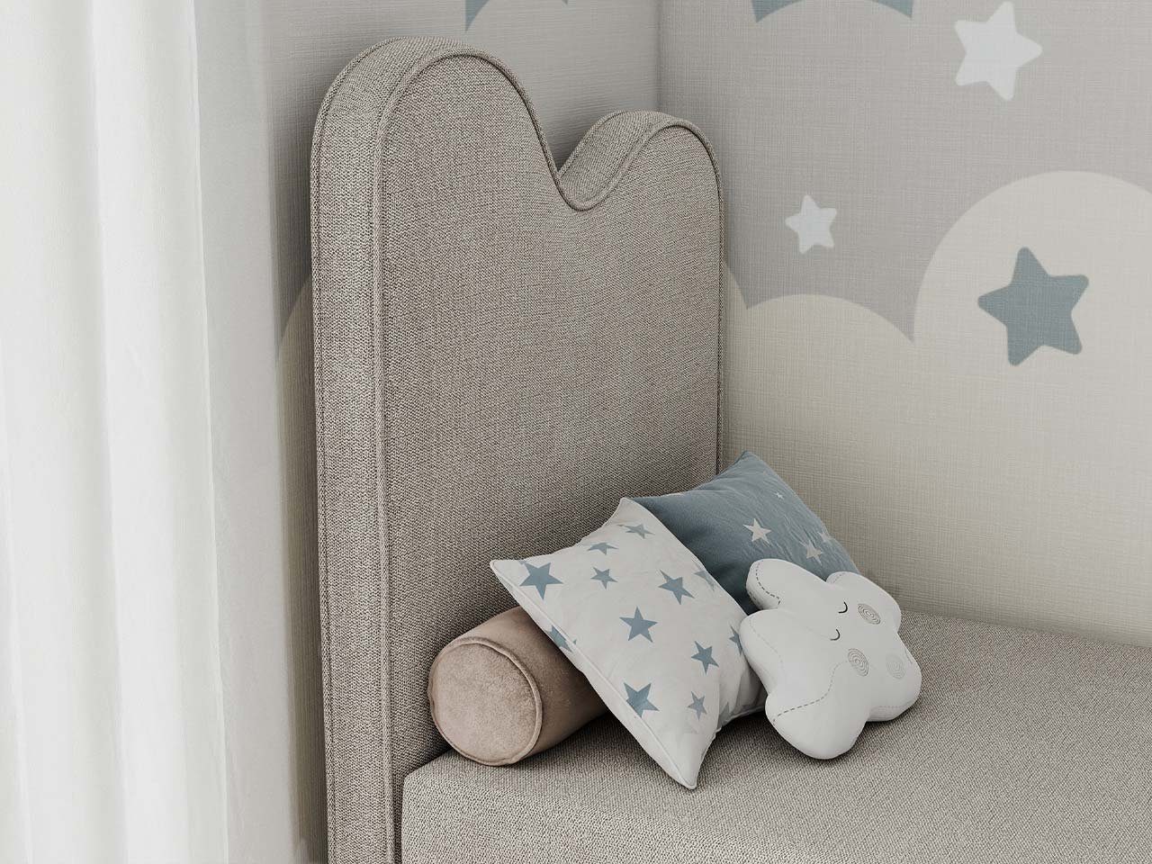 mit MÖBEL Kopfteil, Matratze mit hohem Kinderbett Einzelbett Kinder, Boxspringbett MKS für FLOW,