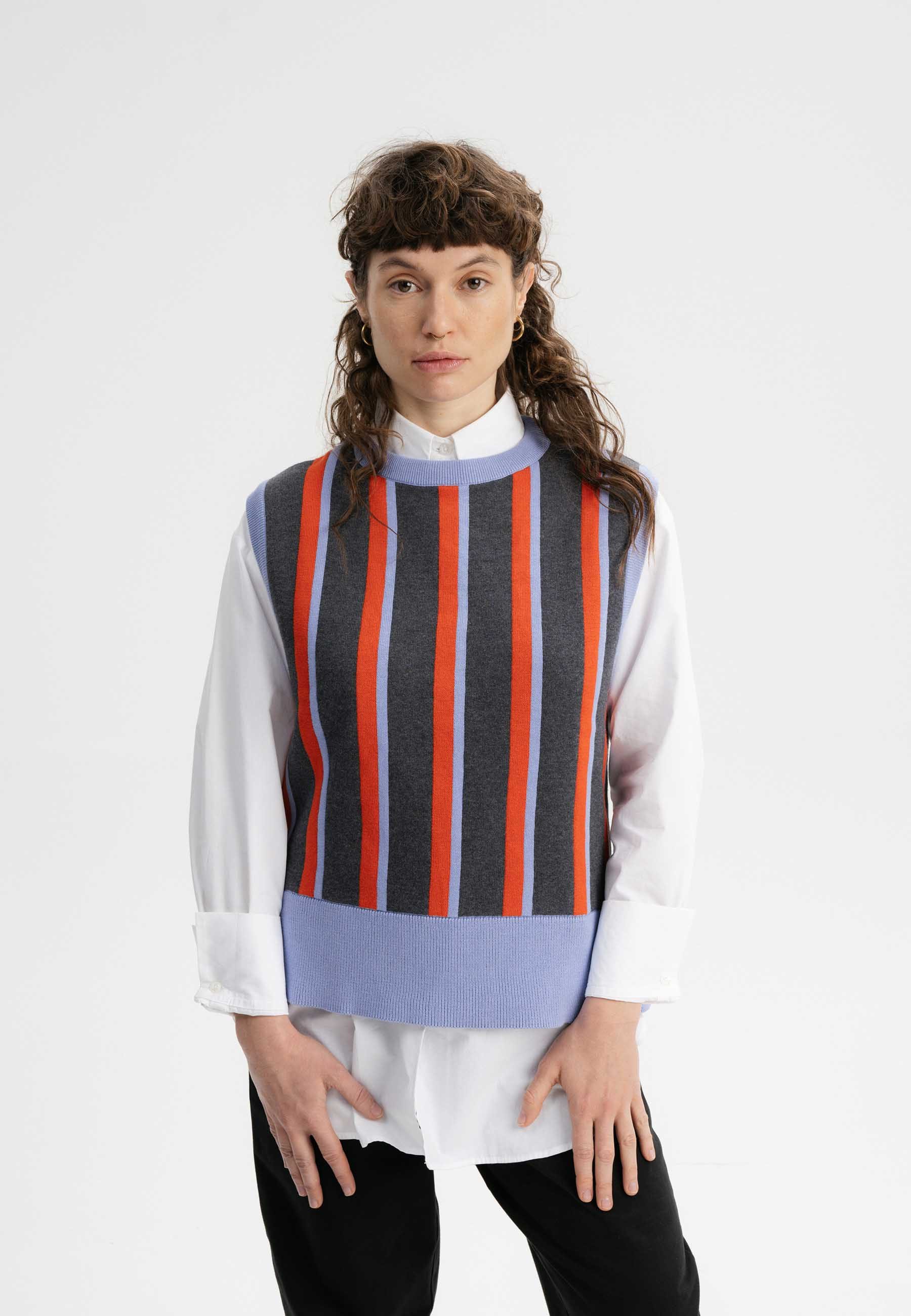 Pullunder Damen Jacquard Strick Pullunder JAMUNA
