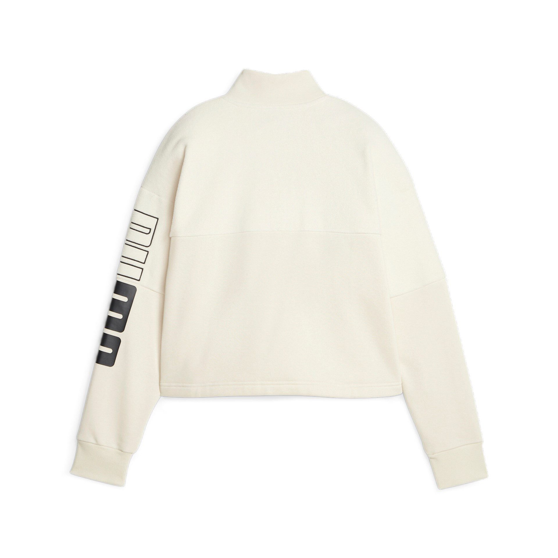 PUMA Fleecepullover Puma Damen Pullover POWER Colorblock High Neck Crew Winterized 676027