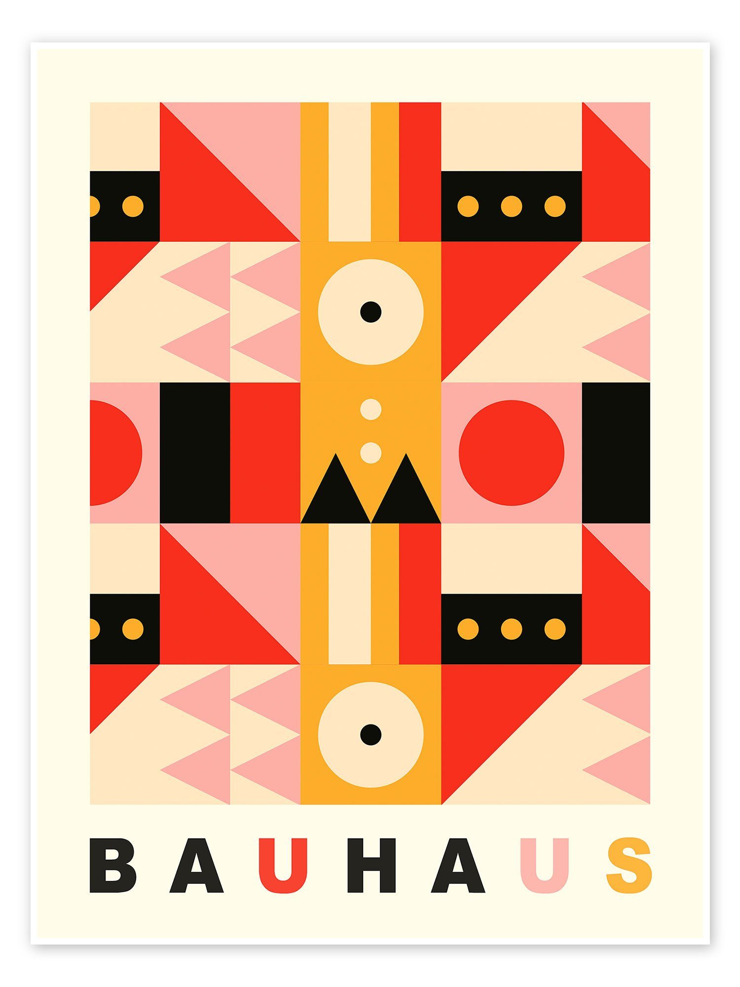 Posterlounge Poster Exhibition Posters, Bauhaus No 1, Wohnzimmer Illustration