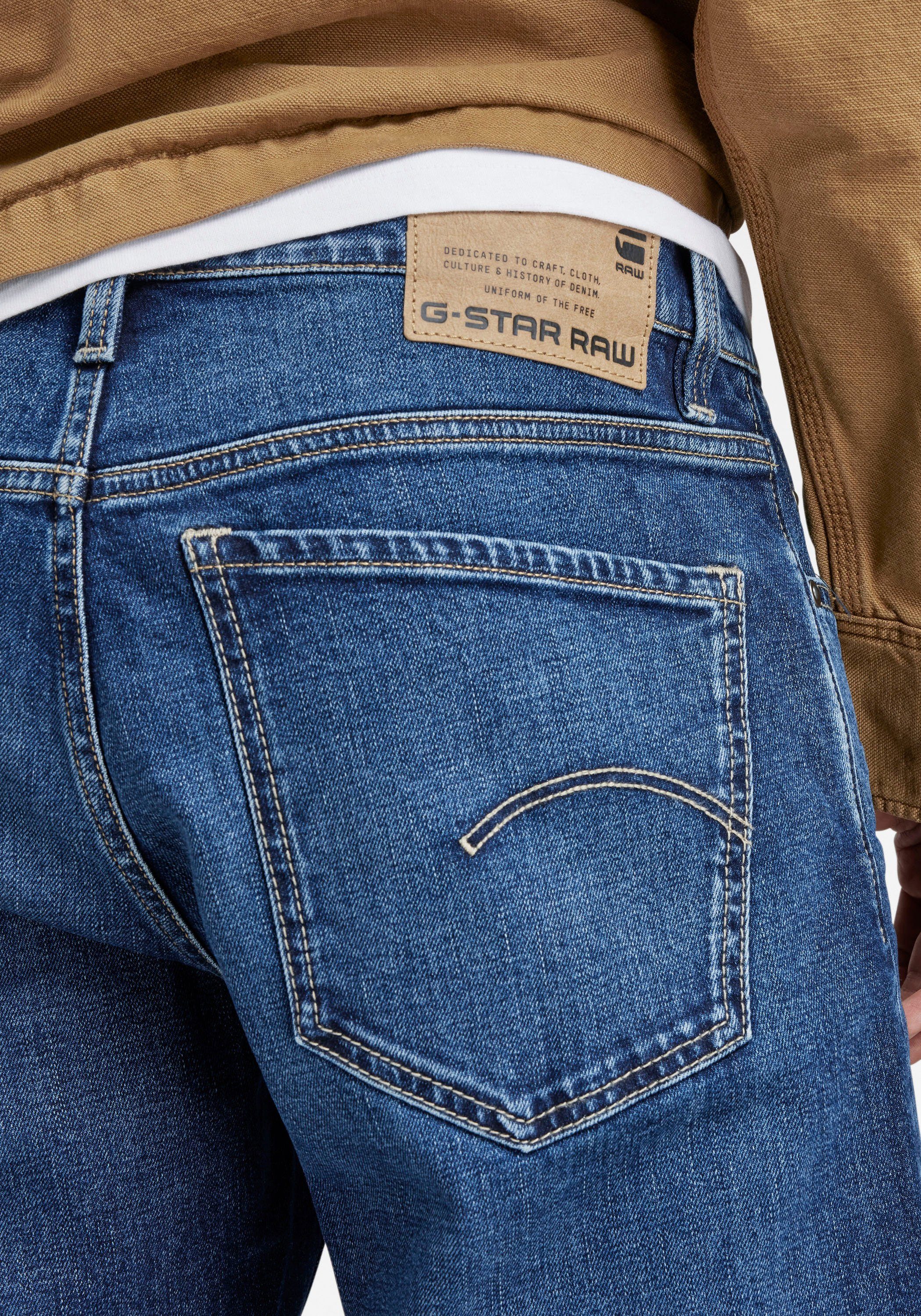 G-STAR Straight-Jeans Mosa Straight mit hellen Nähten – Bild 3 von 5