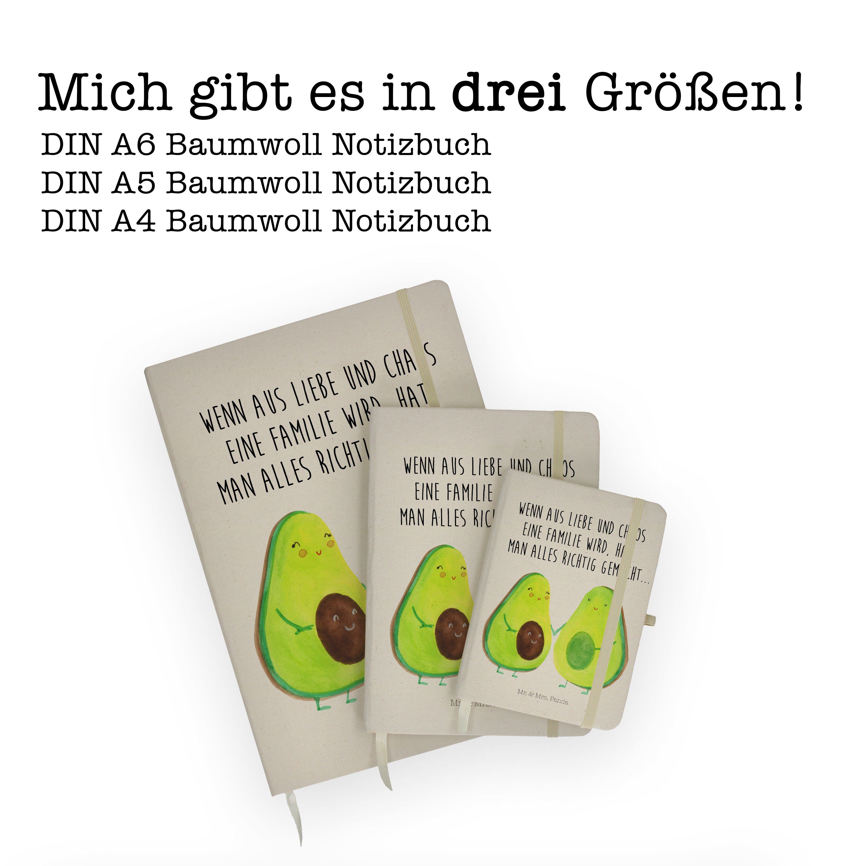- Mrs. Skizzenbuch, Ei Mr. Geschenk, Notizbuch Panda & - Notizblock, Transparent & Avocado Mrs. Mr. Pärchen Panda