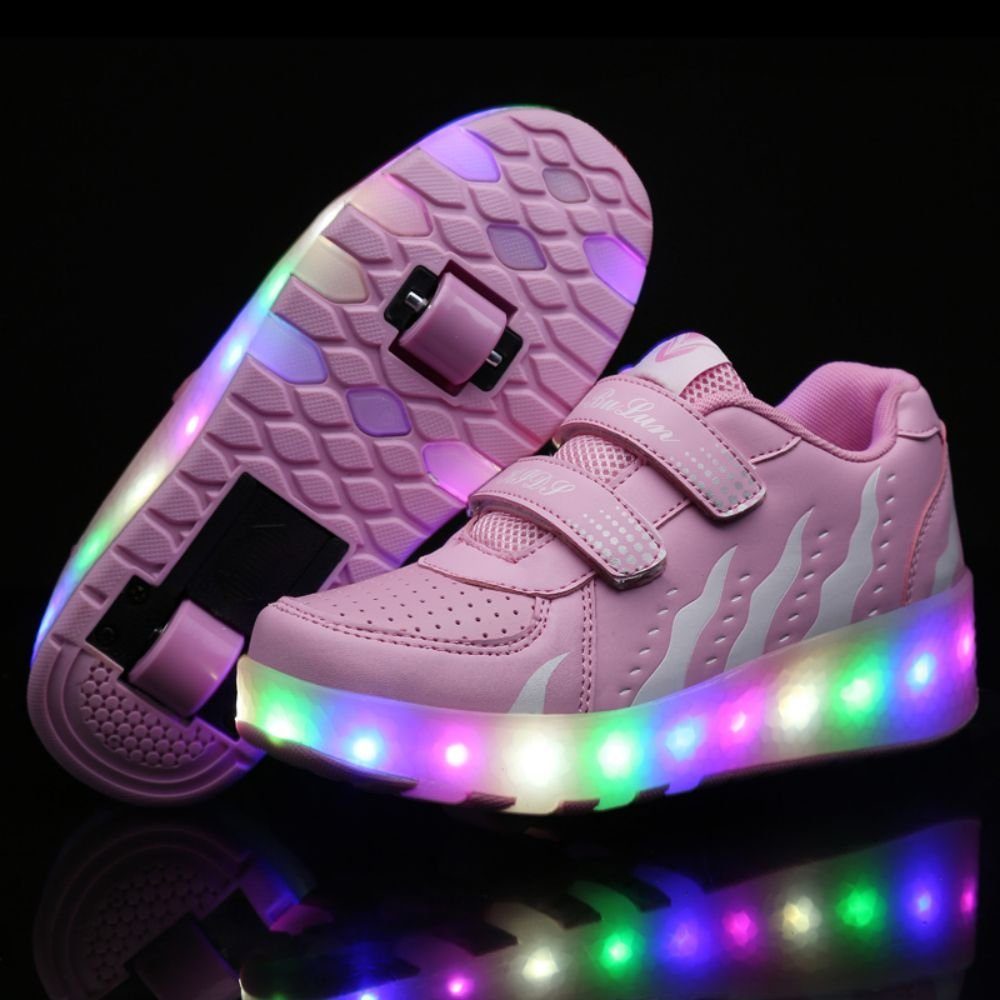 HUSK'SWARE Rollschuhe, (Rollschuhe, Wiederaufladbare LED-Rollschuhe für Kinder), Wiederaufladbare LED-Rollschuhe für Kinder