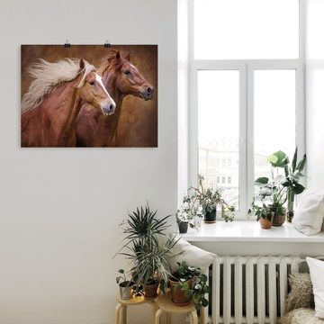 Artland Wandbild Reinrassige Pferde I, Haustiere (1 St), als Leinwandbild, Poster, Wandaufkleber in verschied. Größen