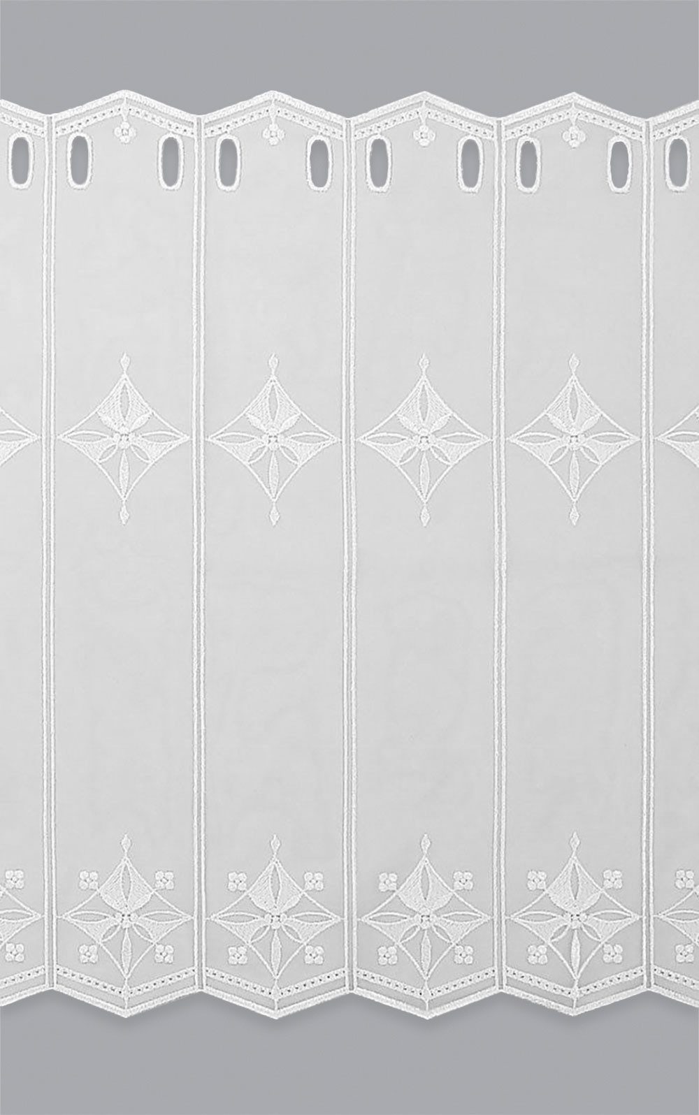 Plauener Spitze® Scheibengardine Windrose (1 St), transparent, HxB 30x40.5cm