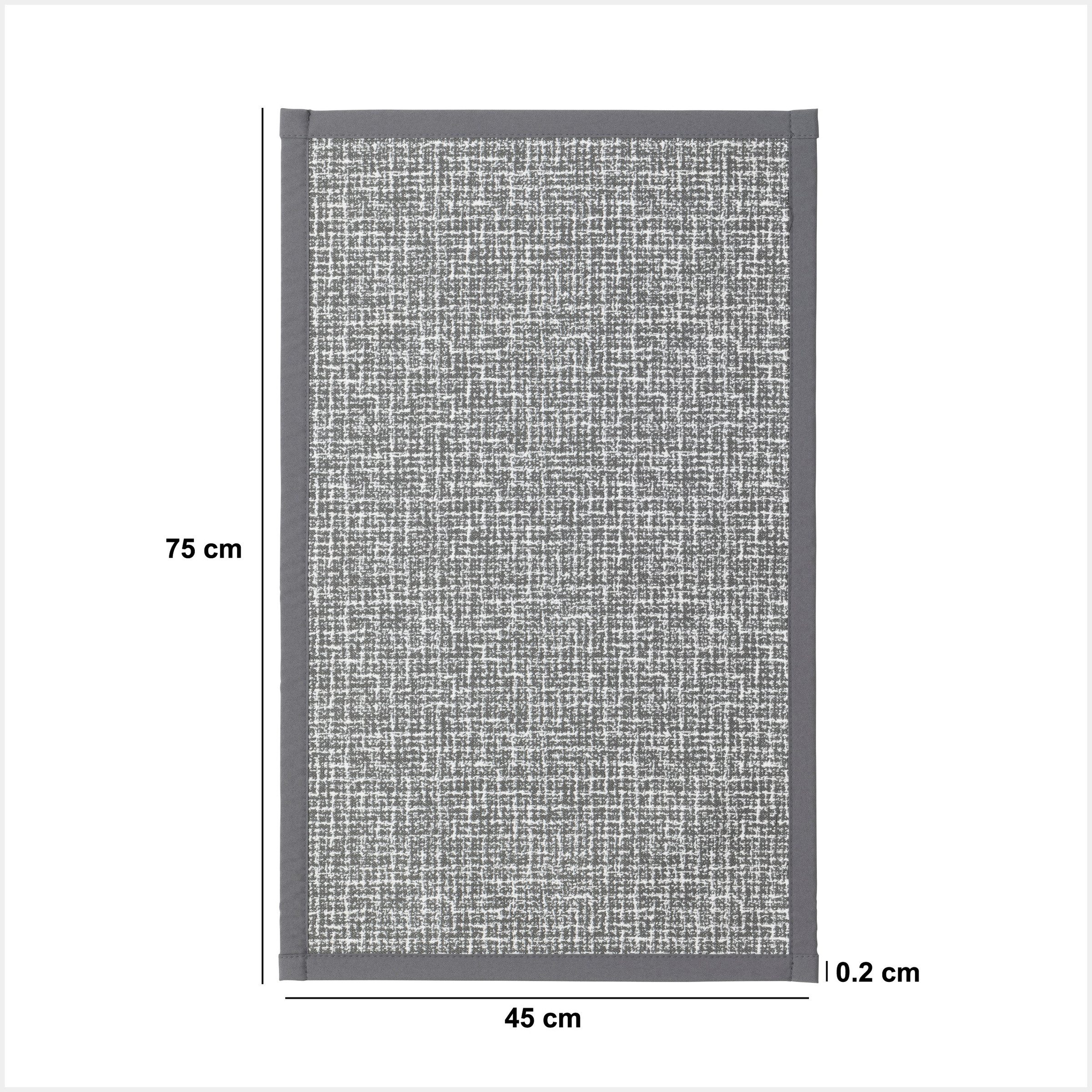 5five Simply Smart Teppich Geflochtener Flurläufer, 75 × 45 cm, Höhe: 2 mm