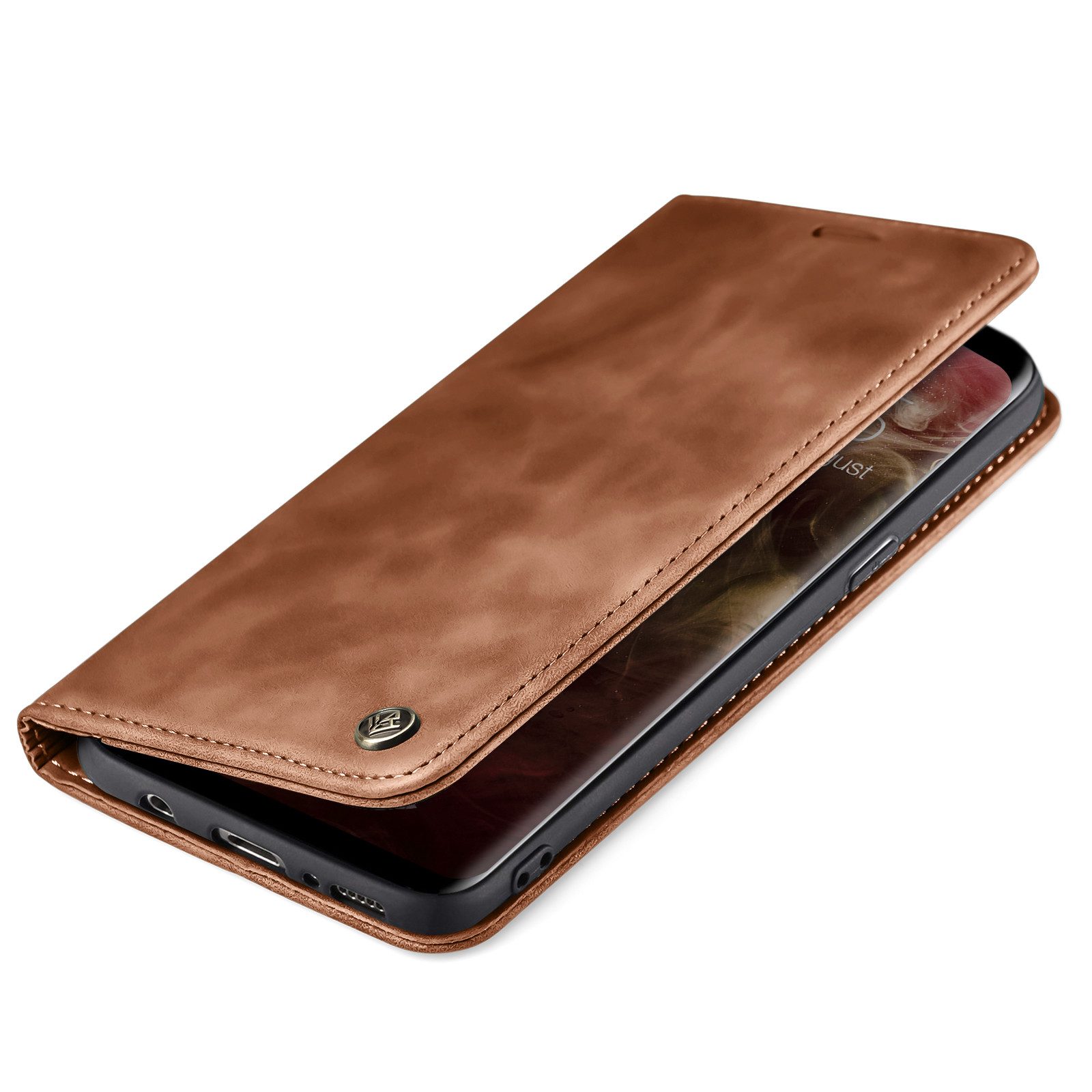 Tec-Expert Handyhülle Tasche Hülle für Samsung Galaxy S9 5.8 Zoll, 5.8, Cover Klapphülle Case mit Kartenfach Fliphülle aufstellbar