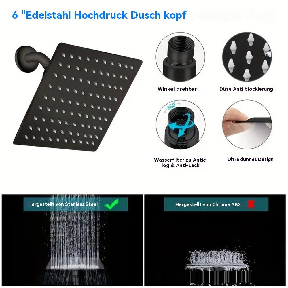 PODOFO Duscharmatur Duscharmatur Set, Duschsystem mit günstig online kaufen