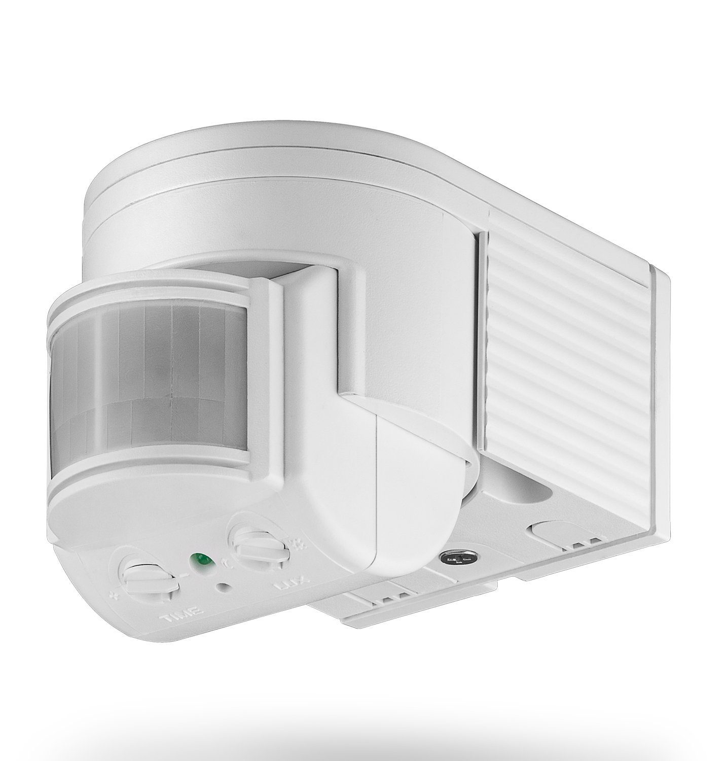 Goobay Датчик движения Außenbereich Infrarot Melder mit 180 Grad PIR Sensor, (300 W / Schraubklemmen), 12m Reichweite, Aufputz Wandmontage, Weiß