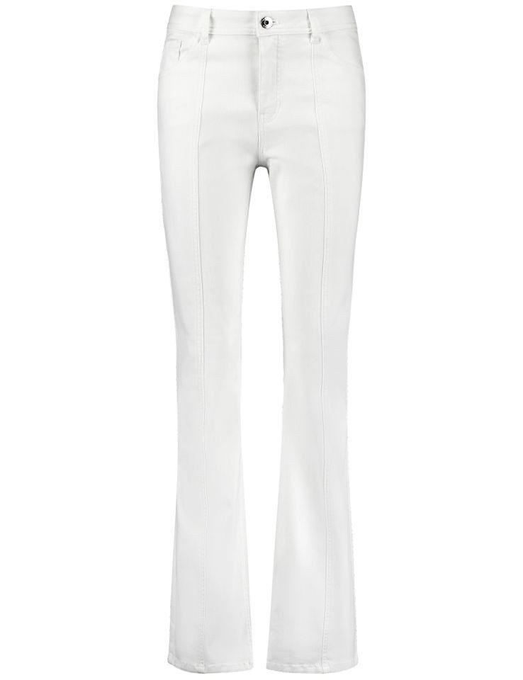 Taifun Bootcut-Jeans - weiße Bootcut Jeans - Jeans Bootcut einfarbig