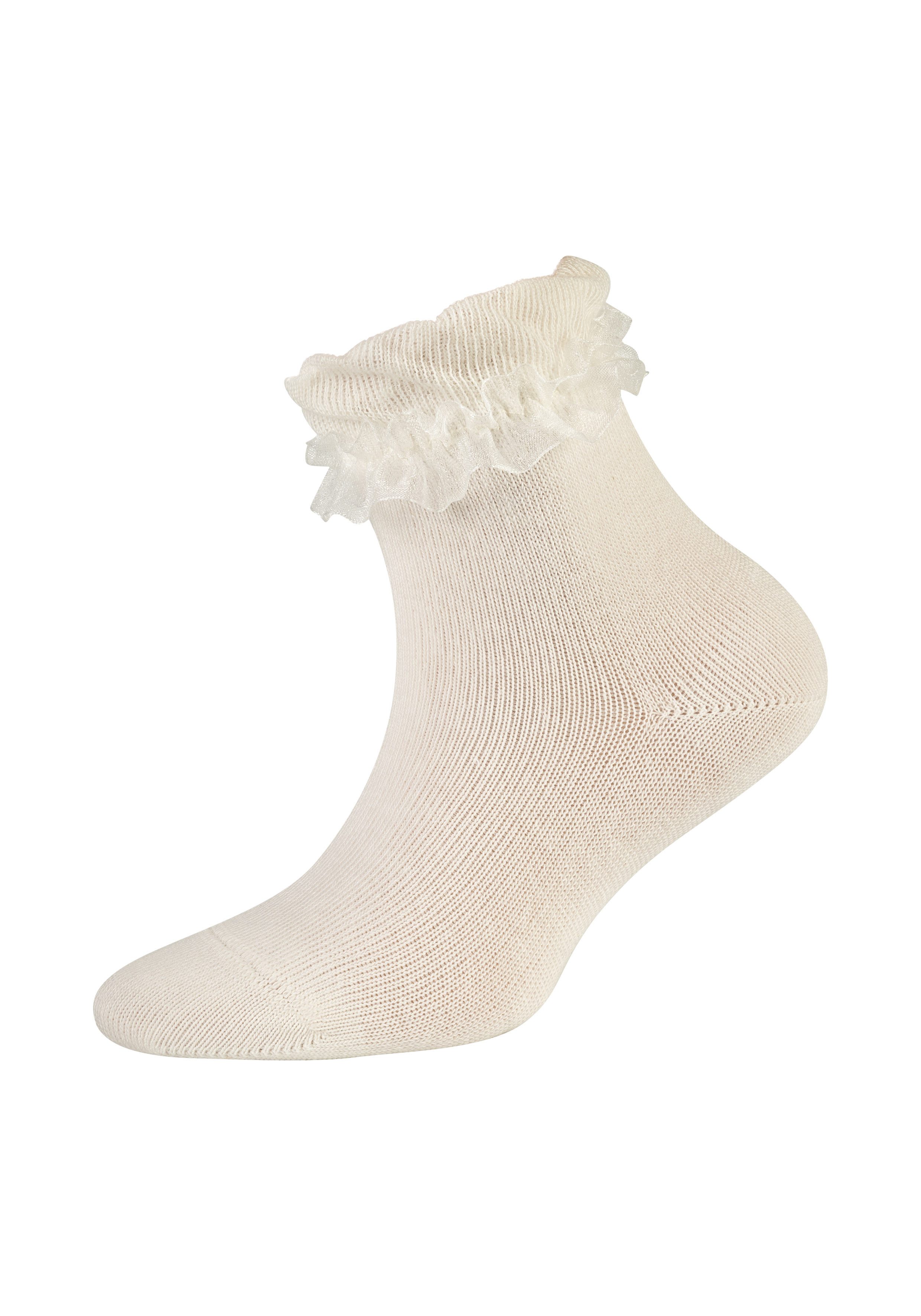 Camano Socken ca-soft (4-Paar) mit romantischem Rüschendesign – Bild 3 von 3