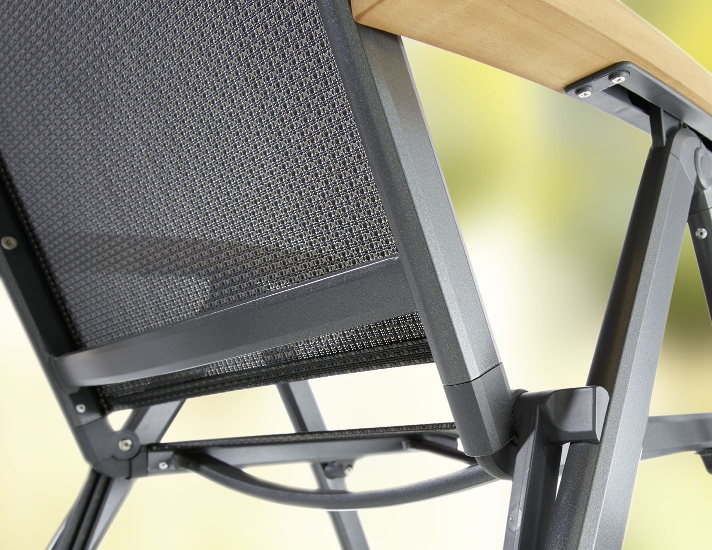 sieger Gartensessel Cadiz, in Grau, Kunstfasergewebe - 95x109x62cm (BxHxT)