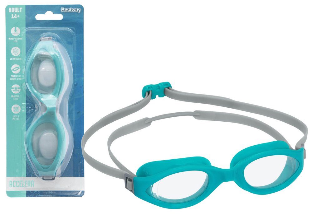 BESTWAY Schwimmbrille Bestway 21077 Blaue Schwimmbrille