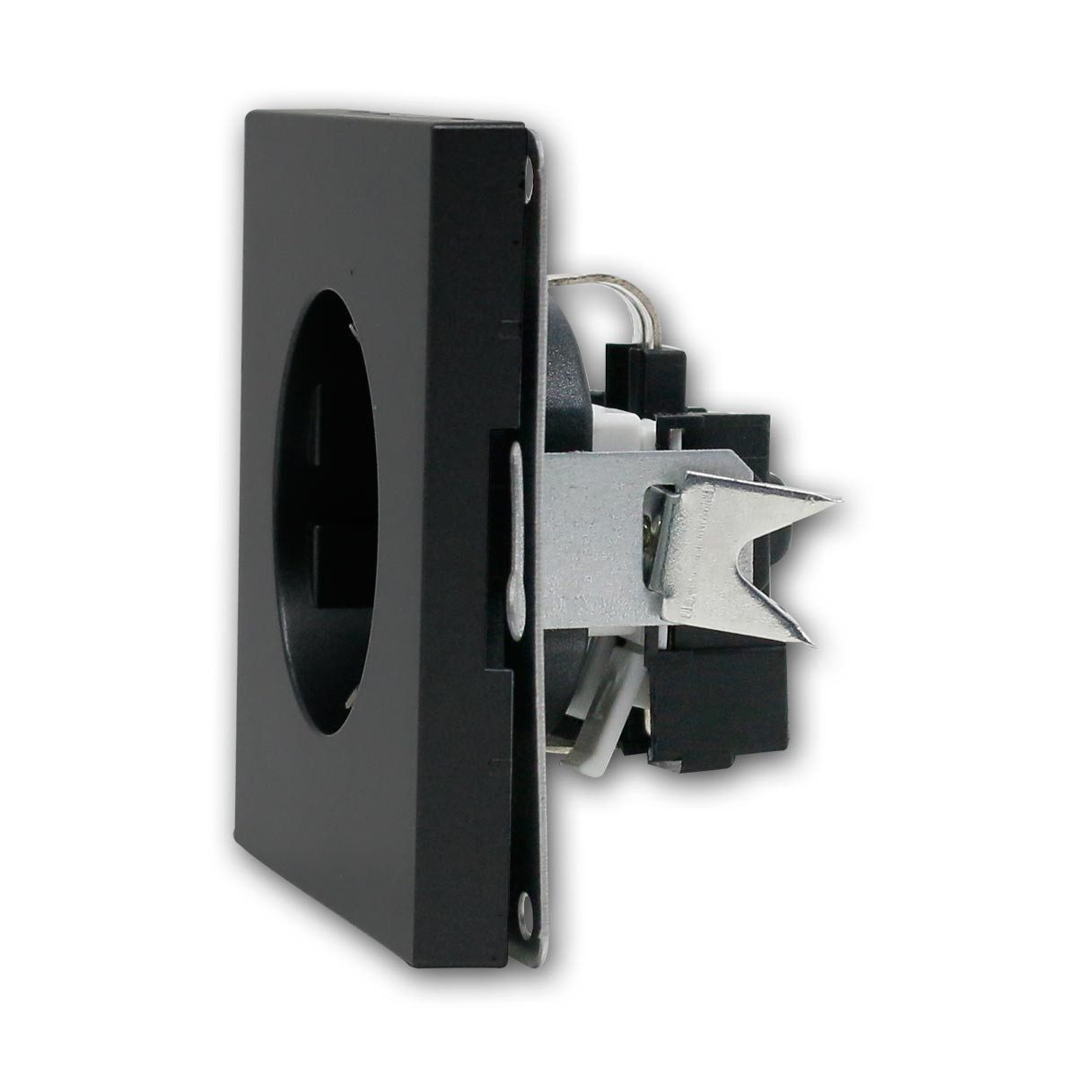 McPower Unterputz-Steckdose Steckdose SHALLOW anthrazit 250V~/16A UP, o Rahmen