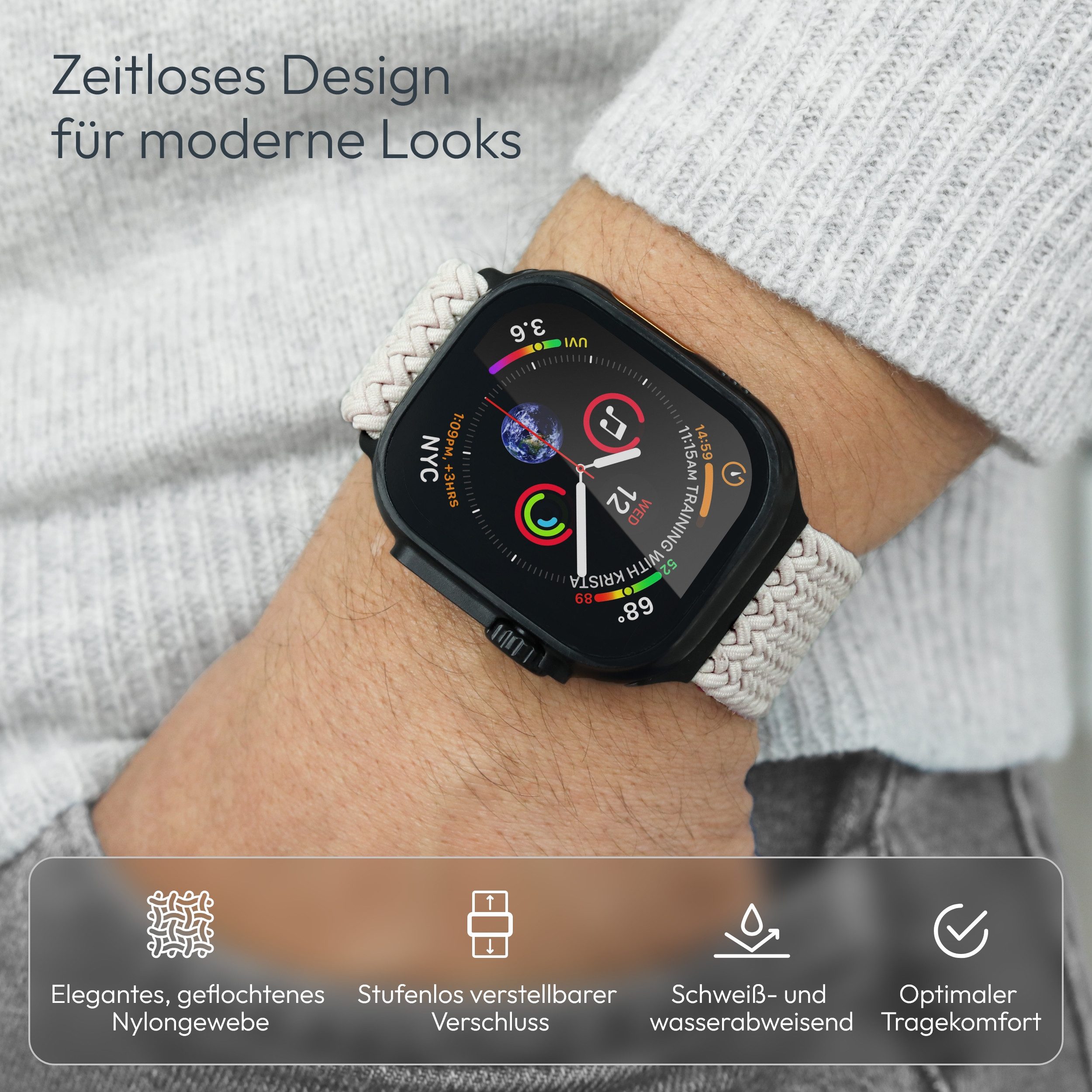 VONMÄHLEN Smartwatch-Armband Woven Loop günstig online kaufen