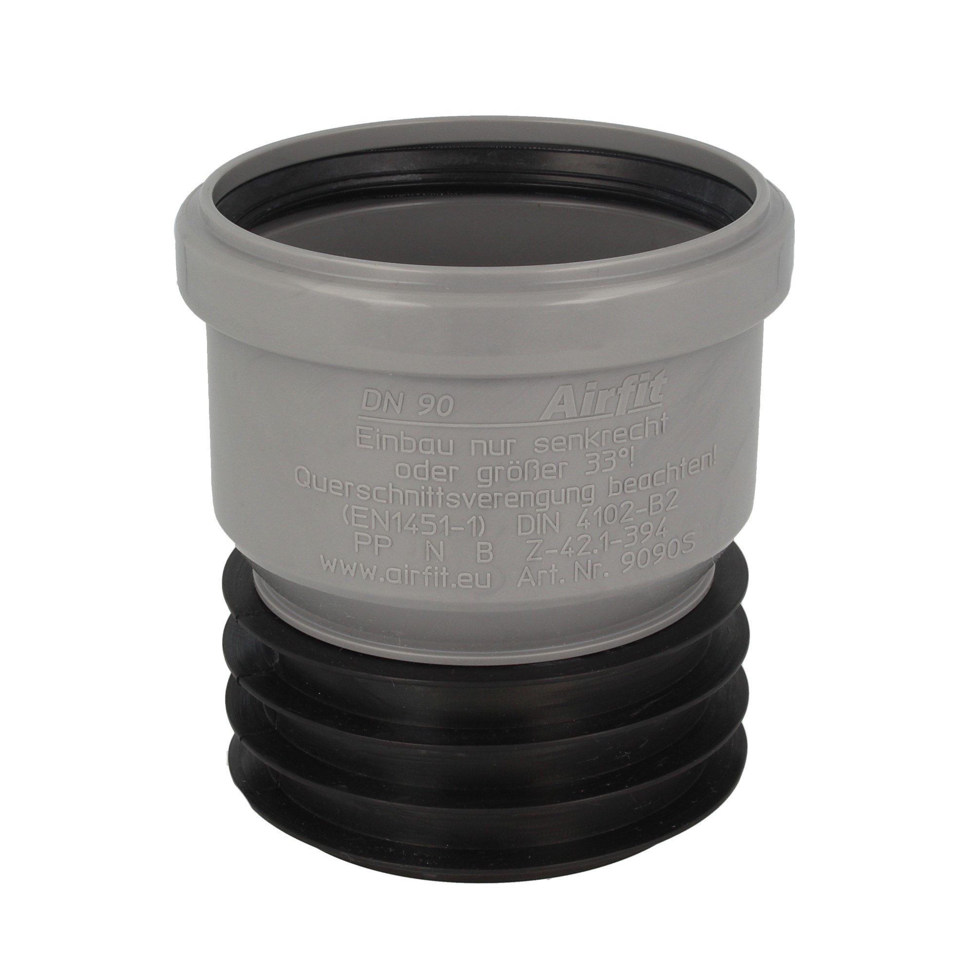 Ablaufrohr Universal Steckmuffe mit Lippendichtung, Kunststoff PP