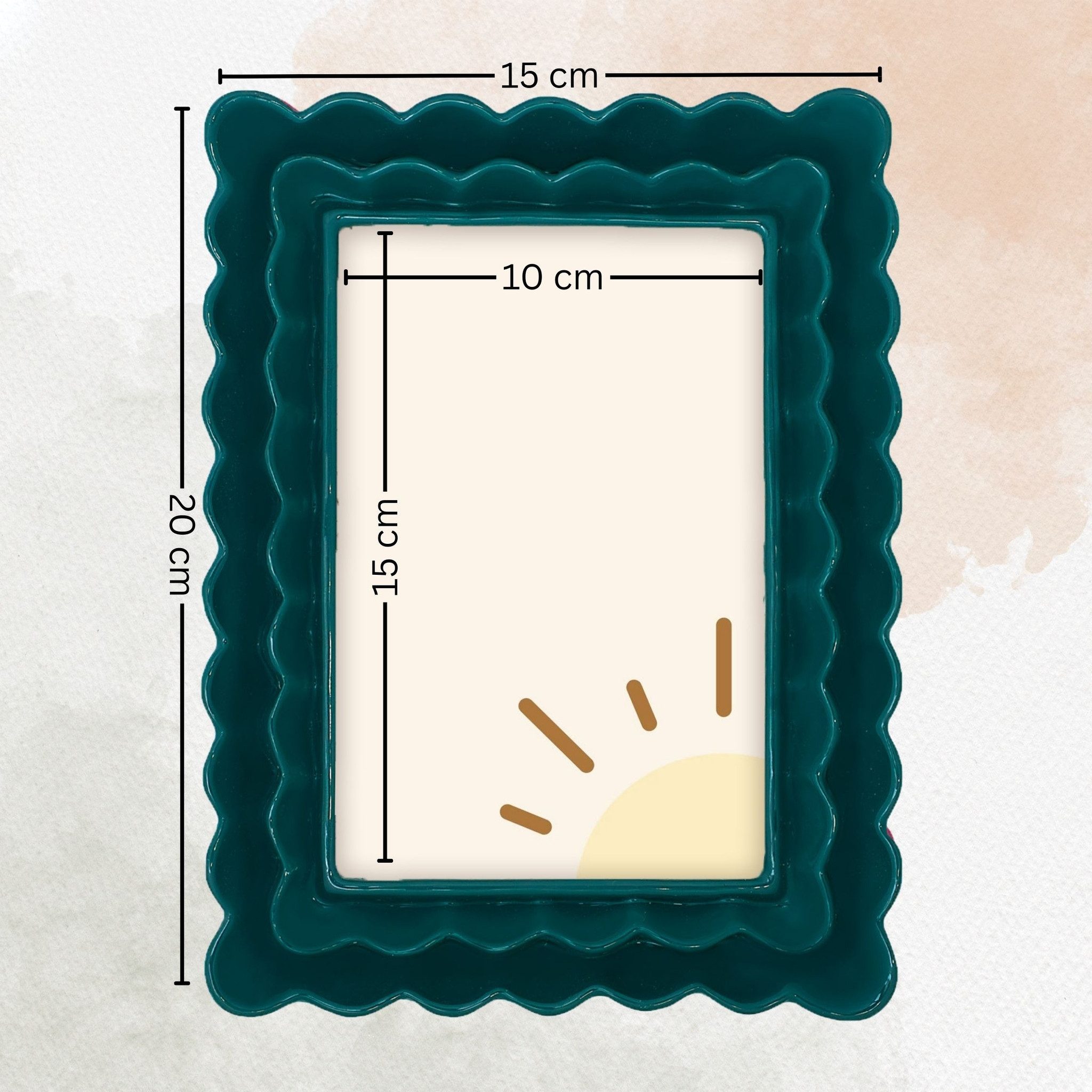 matches21 HOME & HOBBY Bilderrahmen Bilderrahmen 10 x 15 cm Wellenförmiger günstig online kaufen