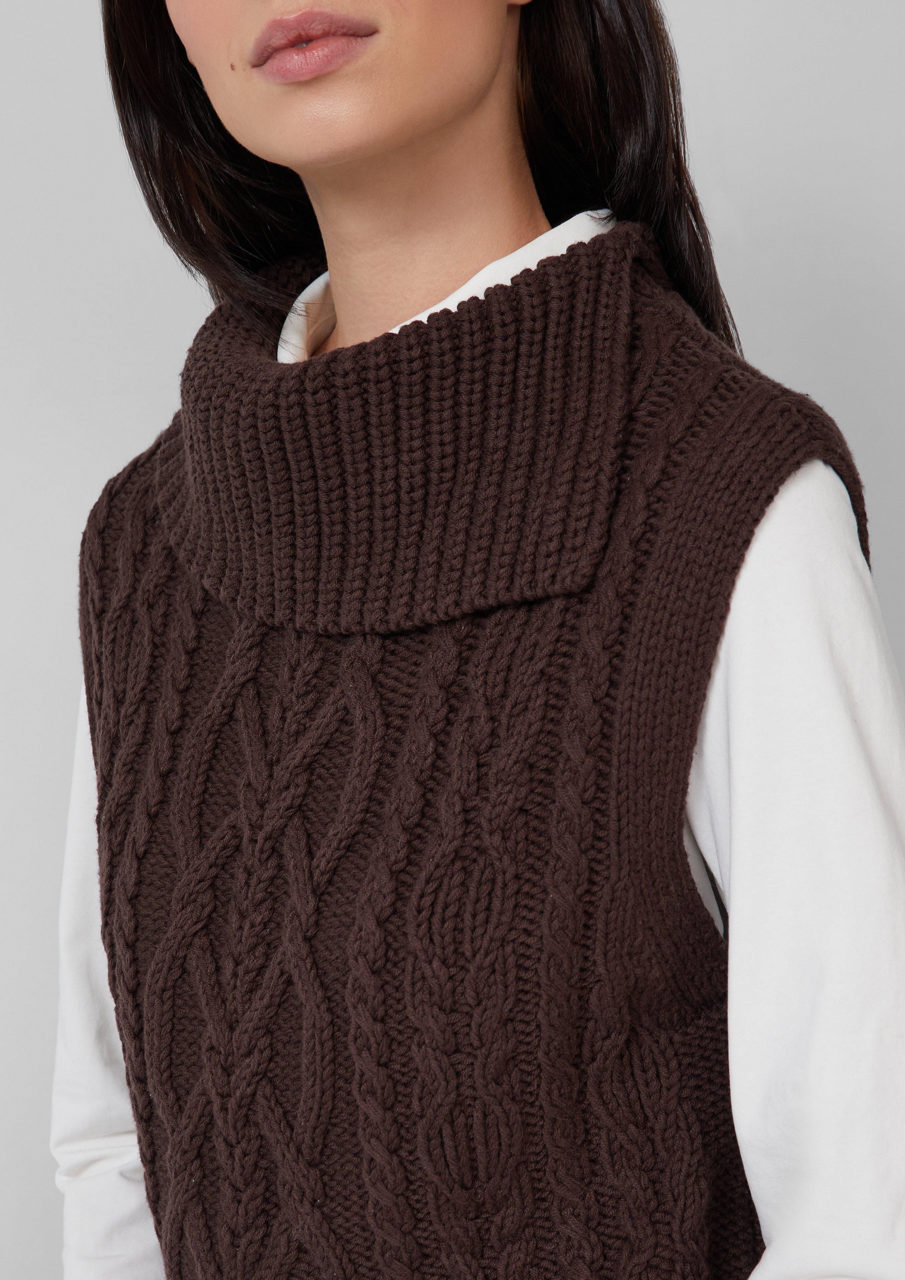 s.Oliver Strickpullover Strickpullunder mit Zopfmuster günstig online kaufen