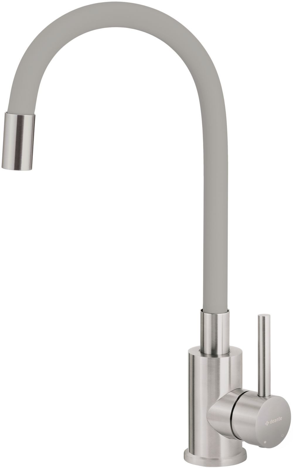 Deante Küchenarmatur LUNO Küchenarmatur mit flexiblen Hahn Grau (Komplett-Set)