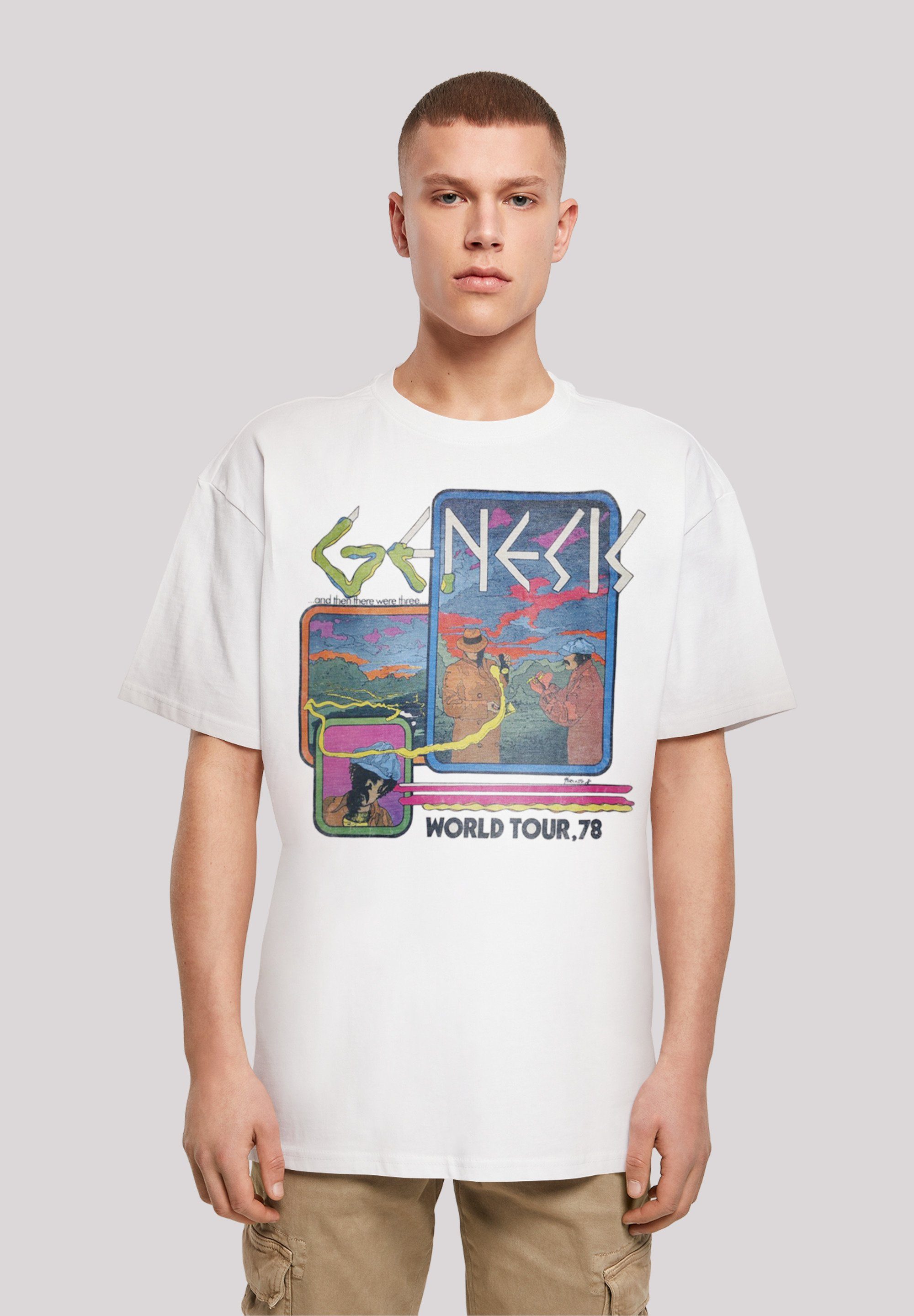 Print Band 78 Genesis Music T-Shirt F4NT4STIC World Rock Tour