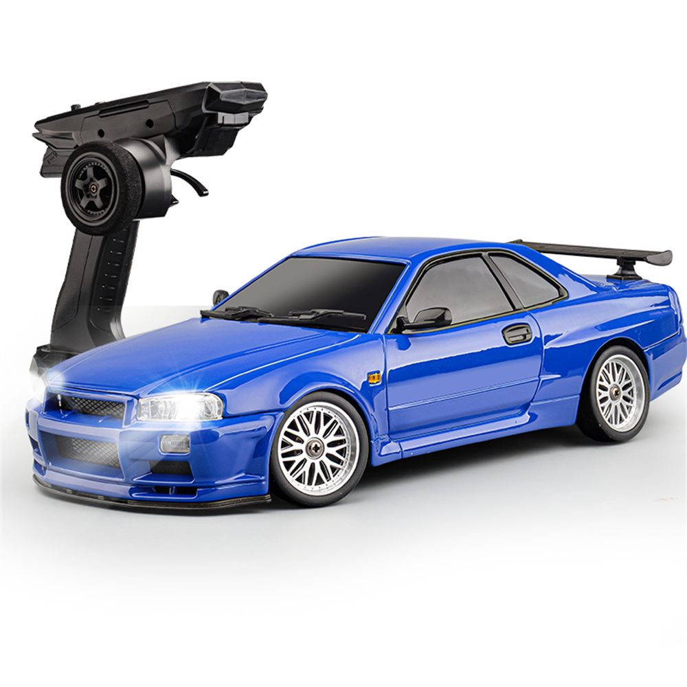 Insma RC-Auto RTR 1:18 2,4GHz RC-Rennfahrzeuge mit LED Licht 10 km/h, On-Road Vollproportionale Karosserie aus Legierung