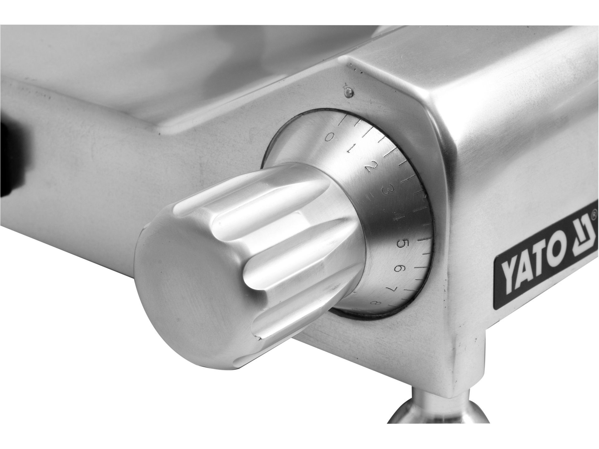 Yato Fleischwolf Gastro Aufschnittmaschine, Schneidemaschine 300mm, 0,2 do 15mm, 250 W, Profigerät