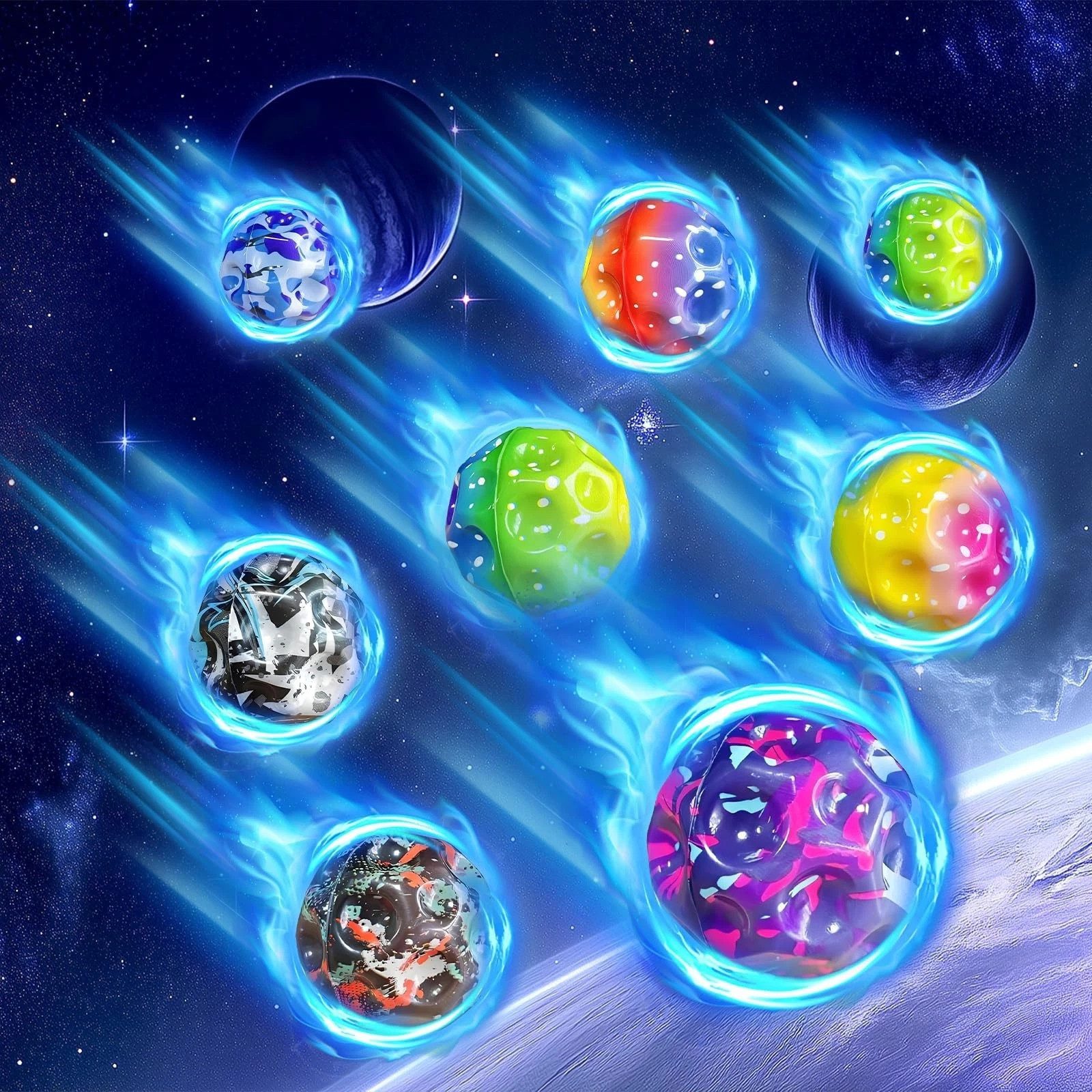 Bundviel Spielball Hohe Sprungball Extreme Sprünge Ball Kinder Sporttraining,Sportarten (8-St)