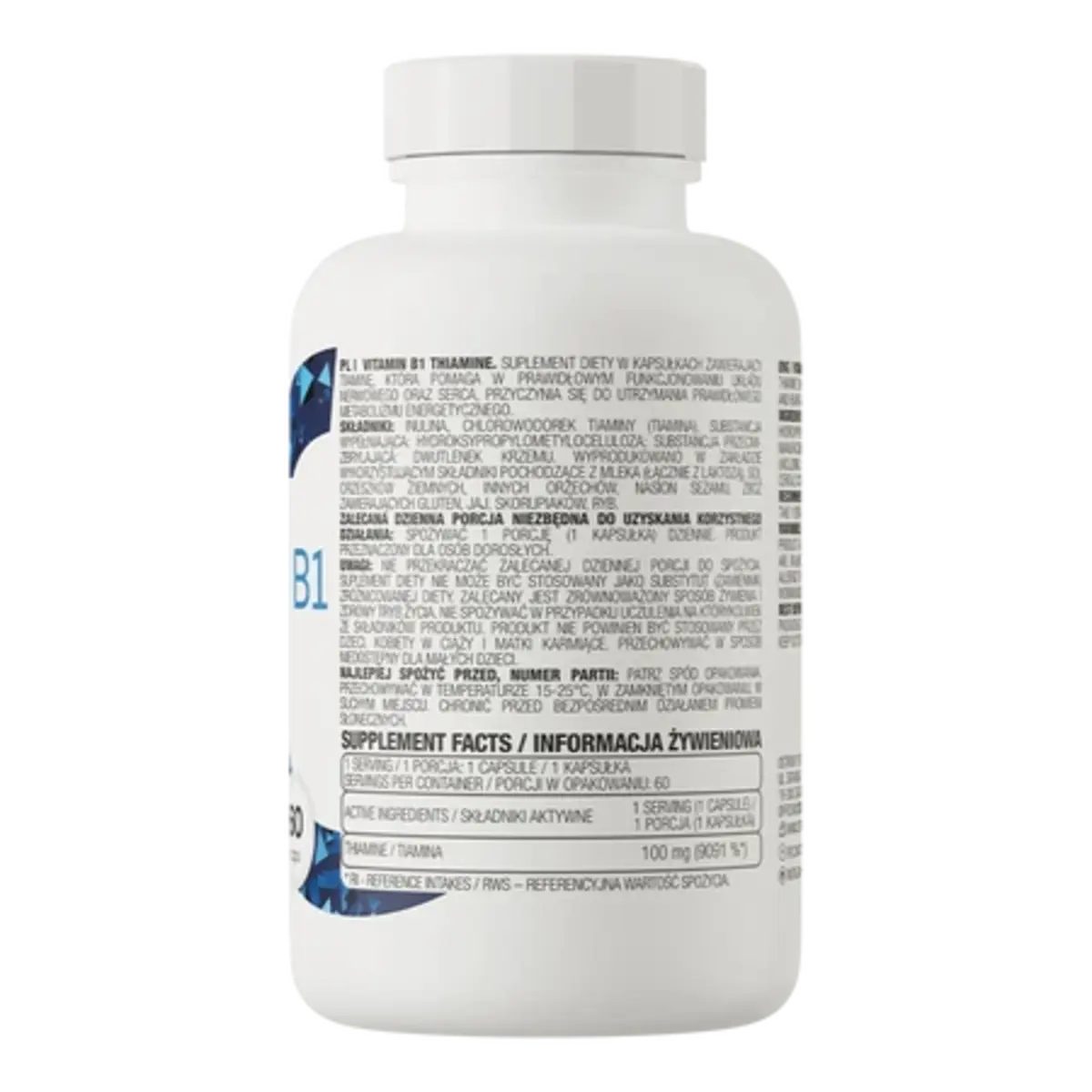 OstroVit Ostrovit Vitamin B1 Thiamine 60 Kapseln, 60 St.