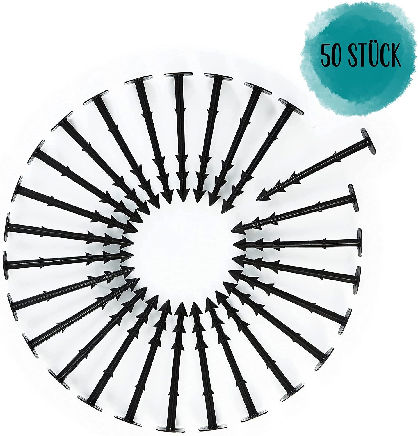 Plant Natures Bodenanker Bodenanker, Erdanker aus Kunststoff, extra stark und UV-beständig, 50 Stk., (50-St)