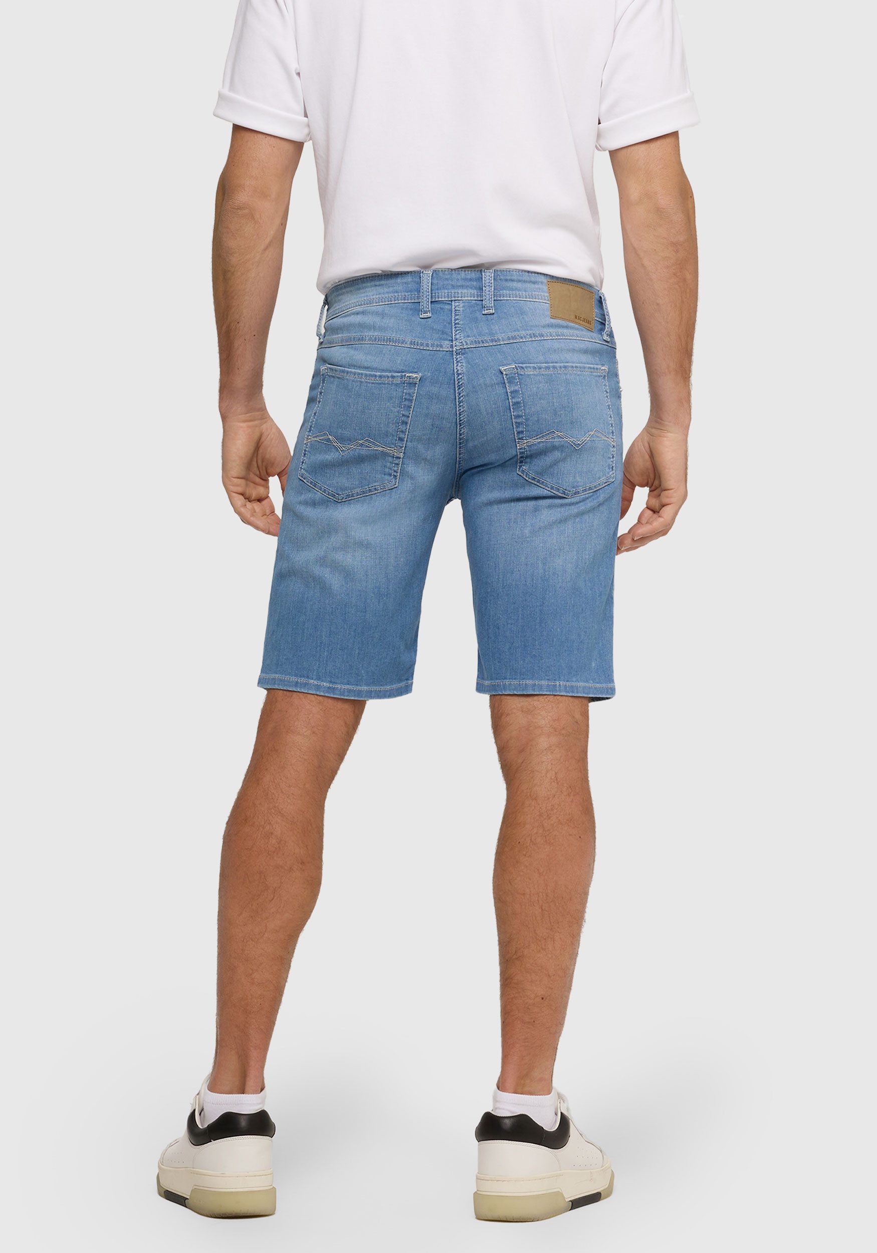 MAC Jeansshorts ARNE Bermuda - Light Cross Denim
