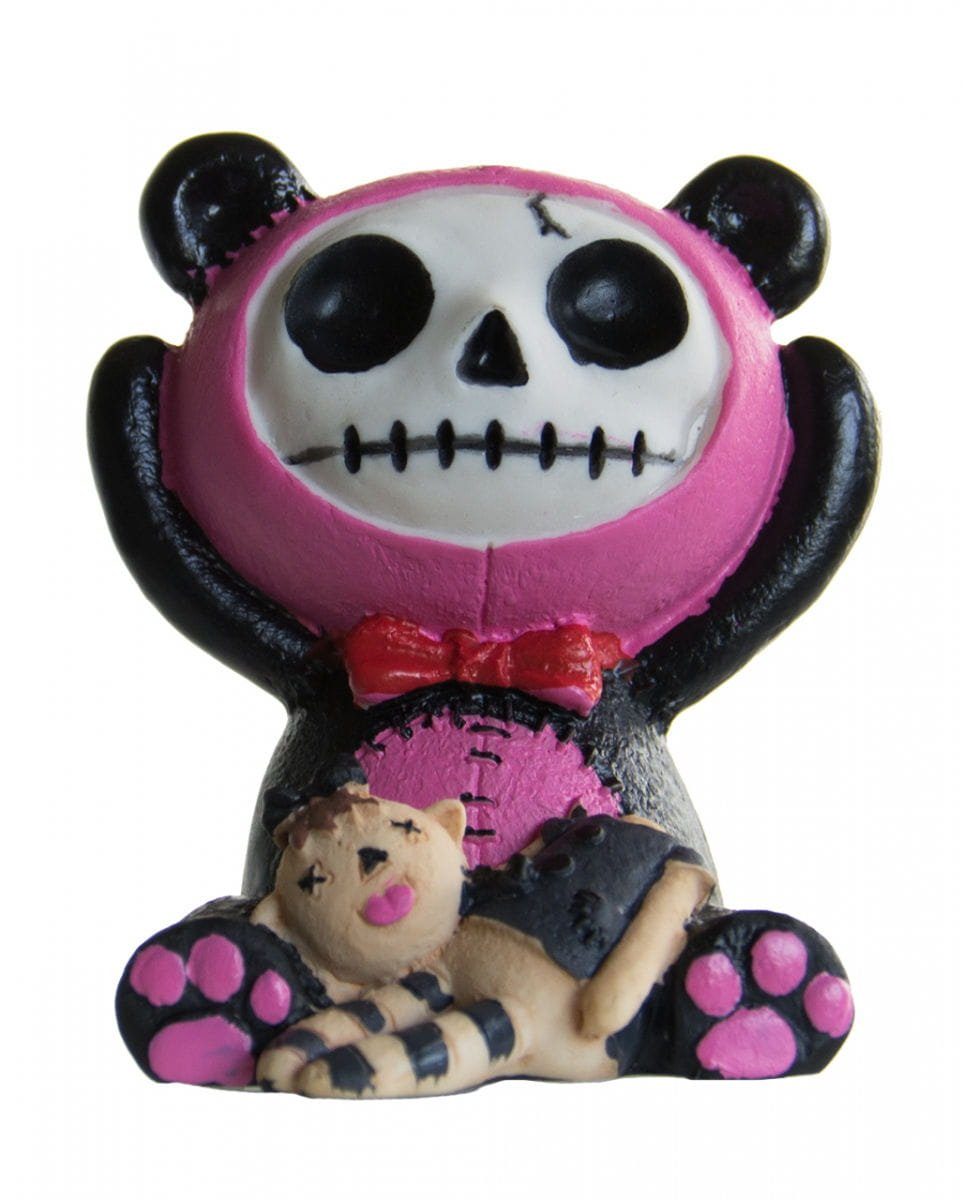 Horror-Shop Dekofigur Kleine Pink Pandie Furrybones Figur Pandabär - die