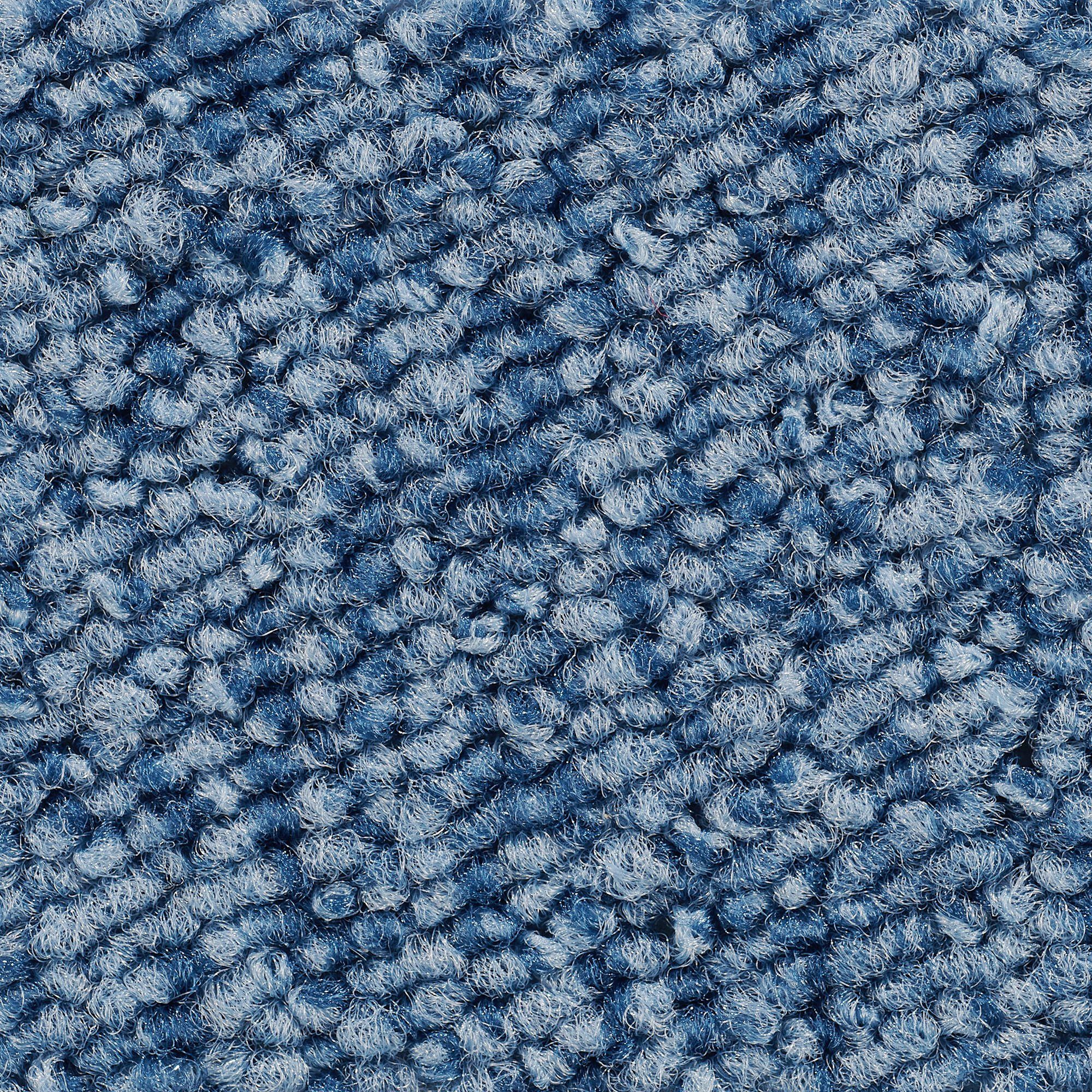 Teppichboden Schlingenteppich Passion 1005 (Luco), Vorwerk, rechteckig, Höhe: 6 mm, Wohnzimmer, Schlafzimmer, Kinderzimmer, Breite 400/500 cm hell-blau | Kurzflor-Teppiche