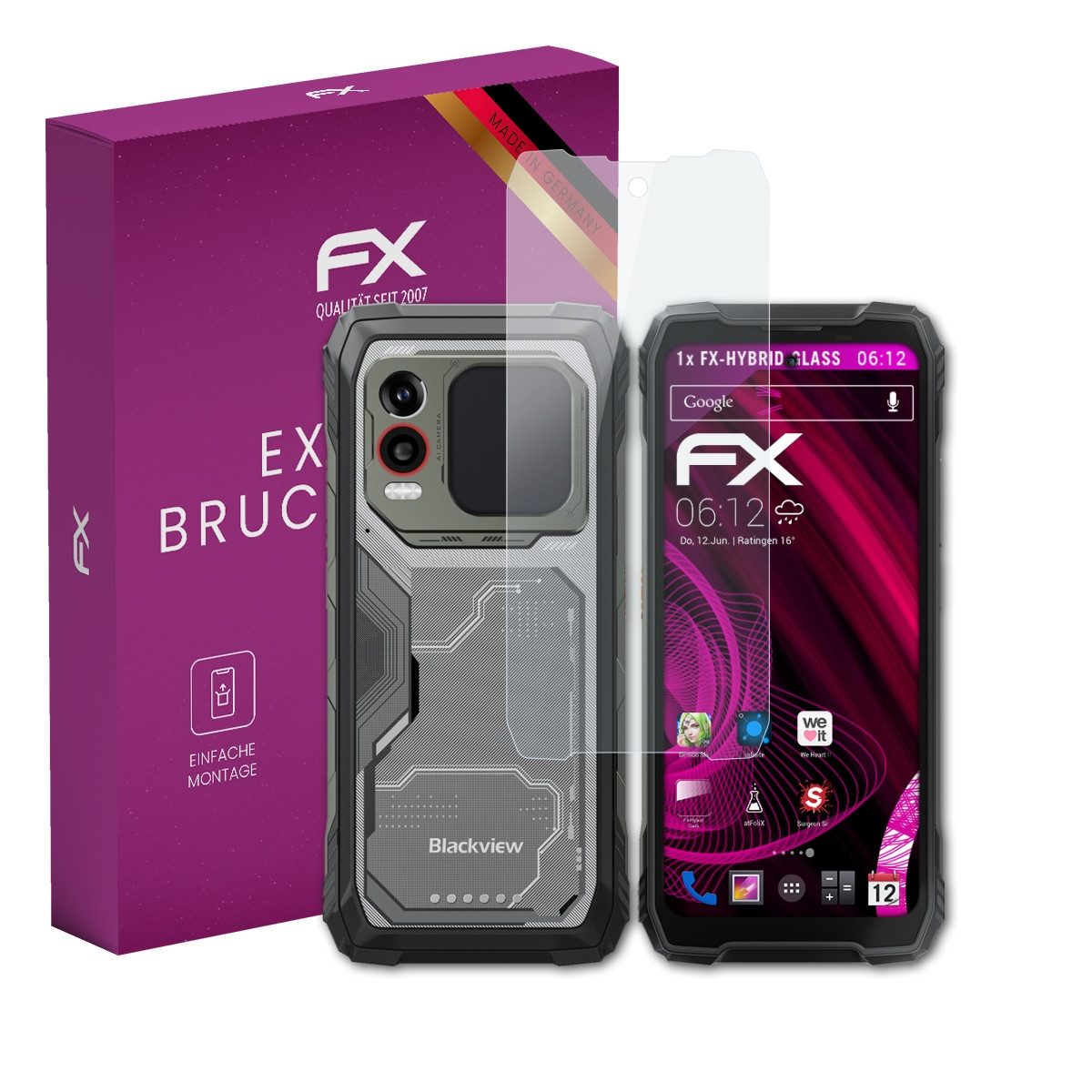Schutzfolie Panzerglasfolie für Blackview Xplore 1 Pro