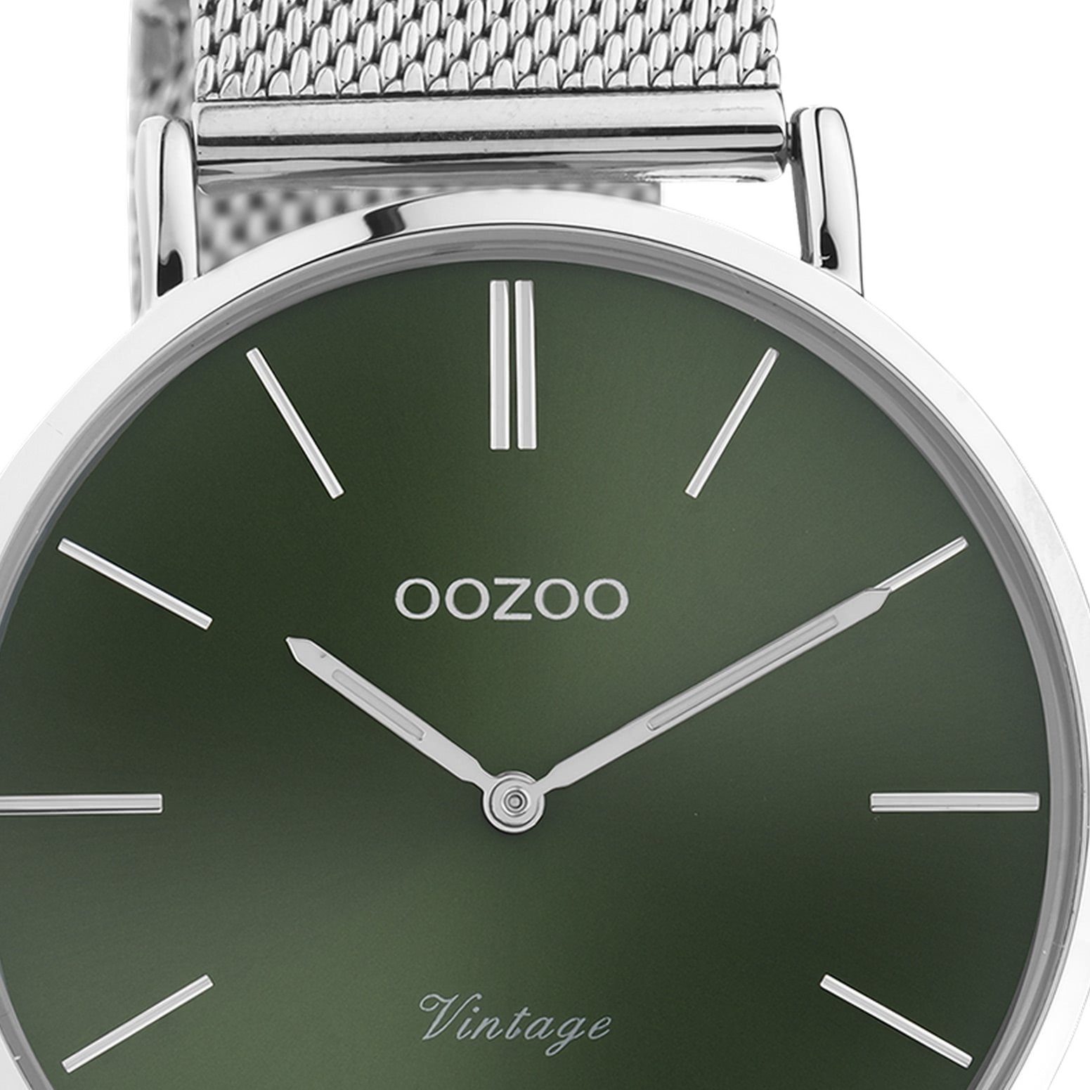 OOZOO Quarzuhr Oozoo Damen Armbanduhr Vintage Analog, (Analoguhr), Damenuhr rund, groß (ca. 40mm) Metallarmband, Fashion-Style